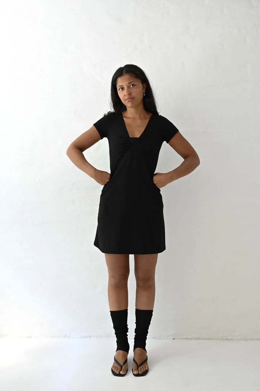 Blush dress black