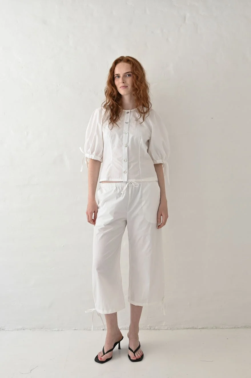 Mid fave pant white