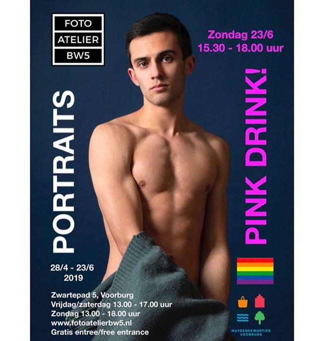 Zondag 23 juni is er een Pink Drink ofwel Roze Borrel in Foto Atelier BW5 van 15.30 - 18.00 uur.

Met live optreden van de jonge Spaanse danser Daniel Dominguez. Onder de bezoekers wordt een &eacute;&eacute;n van zijn foto&rsquo;s verloot!

Zondag is