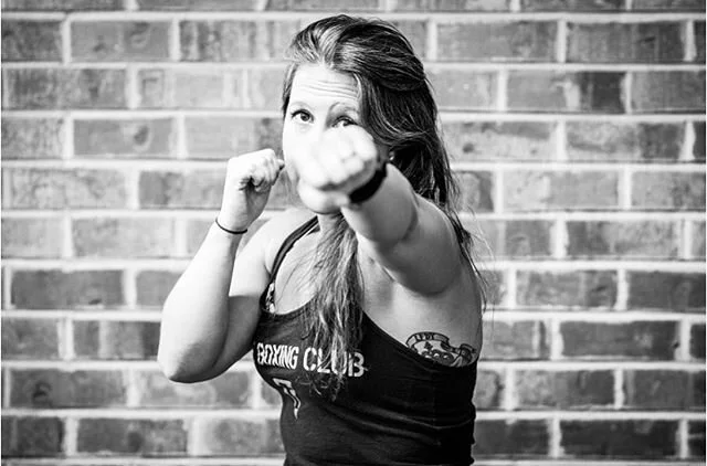 When I first started going to @titleboxingclubfoco my youngest daughter was about a year and a half old... I would take her to class with me and she would sit and play with toys. Until one day she didn’t, and @alyssa_hock (who I didn’t re