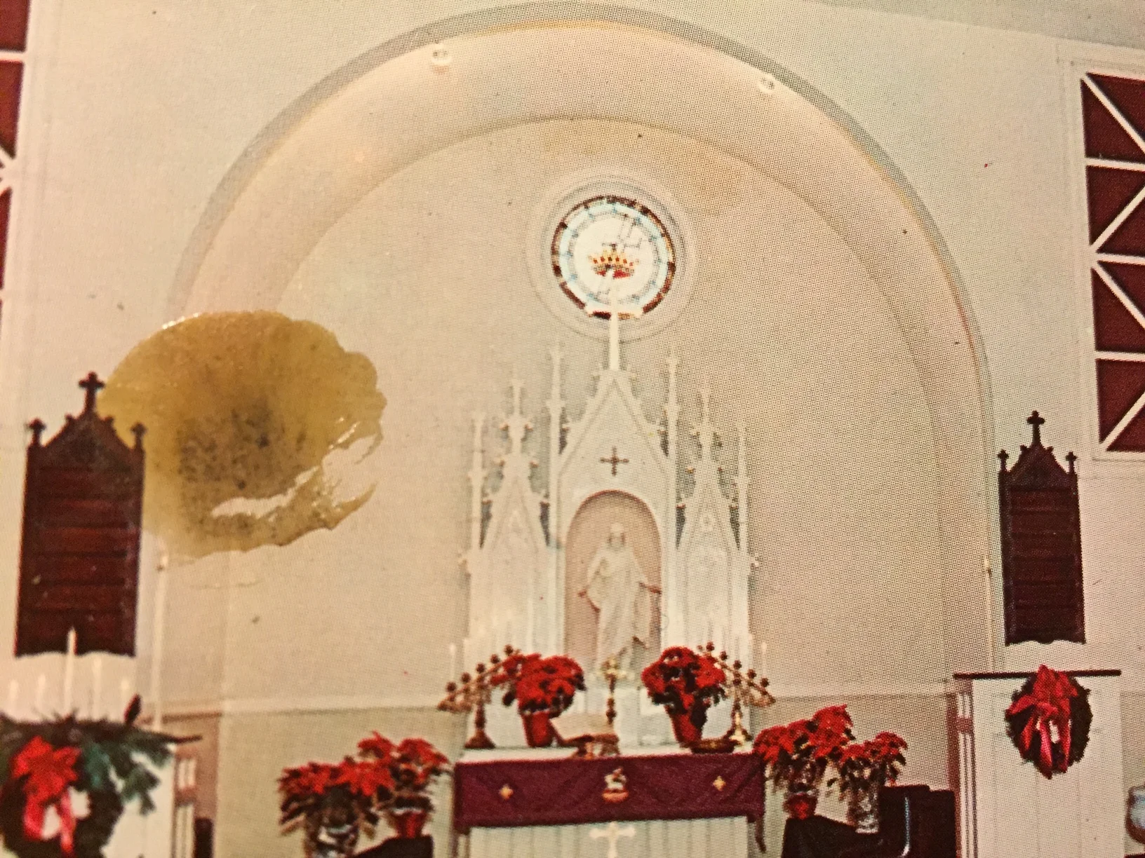 Altar of original church on Russell Road