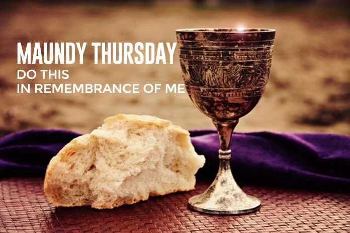 Holy Thursday: Vespers, 7:00 p.m.  The evening service concludes with the choir singing an Anglican Chant setting of Psalm 22.