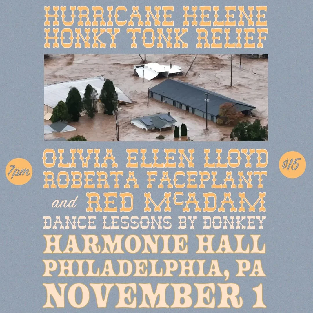 JUST ANNOUNCED: Benefit show with Olivia Ellen Lloyd &amp; Red McAdam