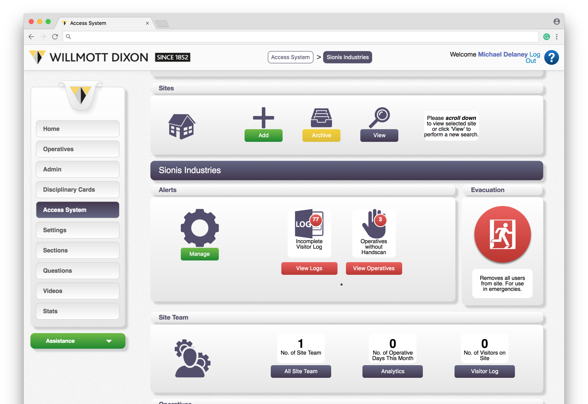 Pre Enrolment Access System