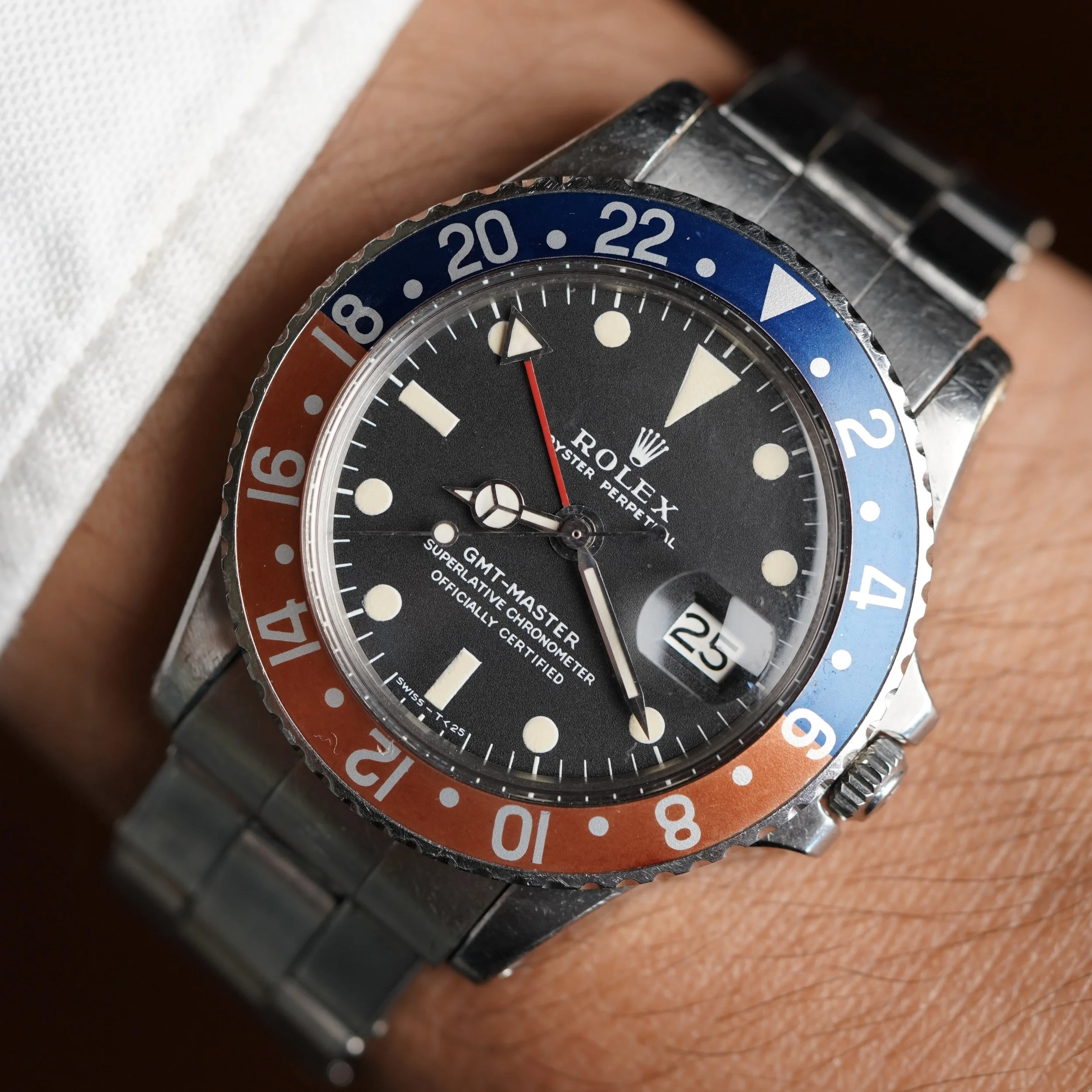 Rolex GMT-Master Reference 1675 Box &amp; Papers Unpolished
