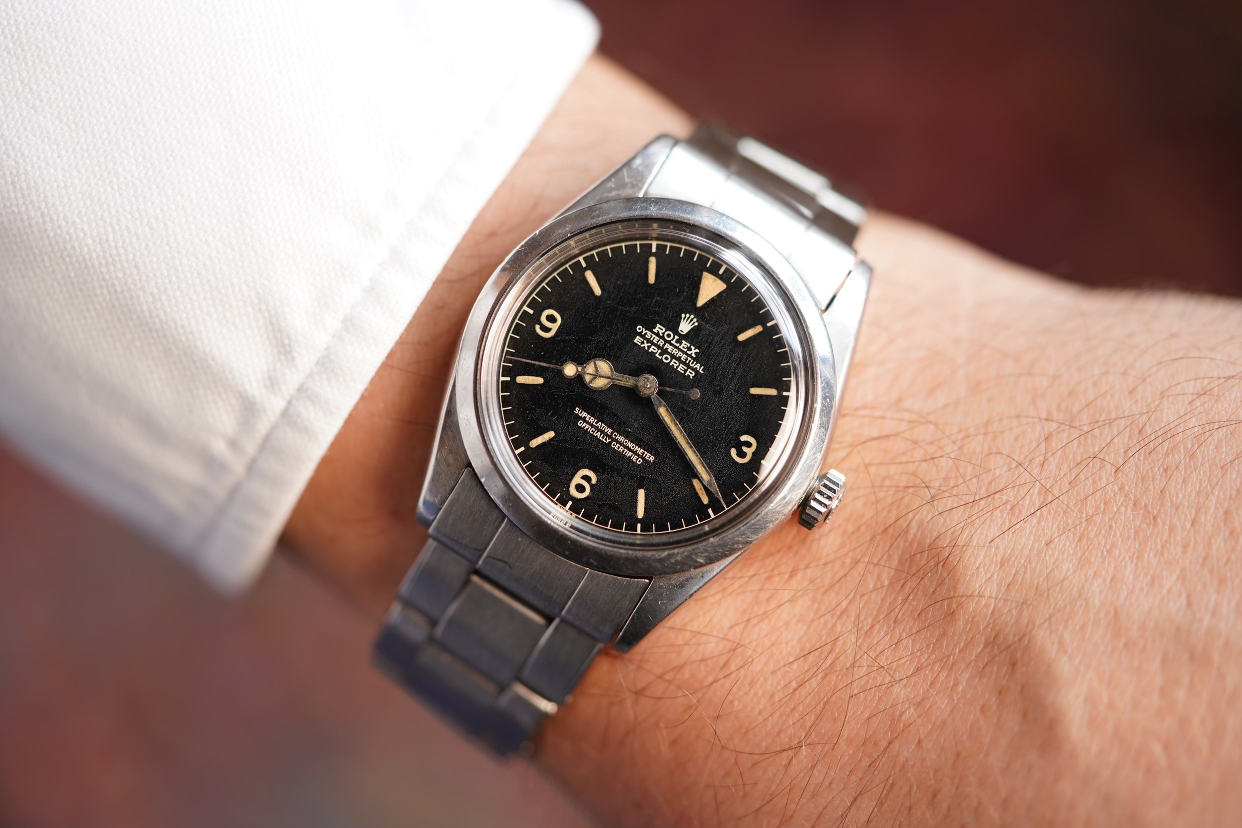 Rolex Explorer I Gilt Dial Reference 1016 Wind Vintage