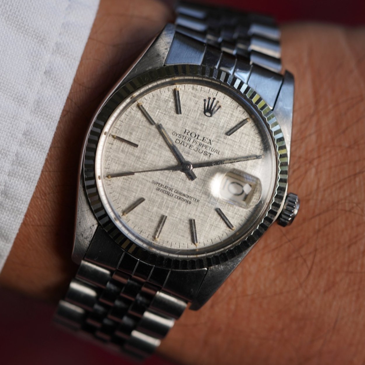 Rolex Linen Dial Datejust Reference 16014