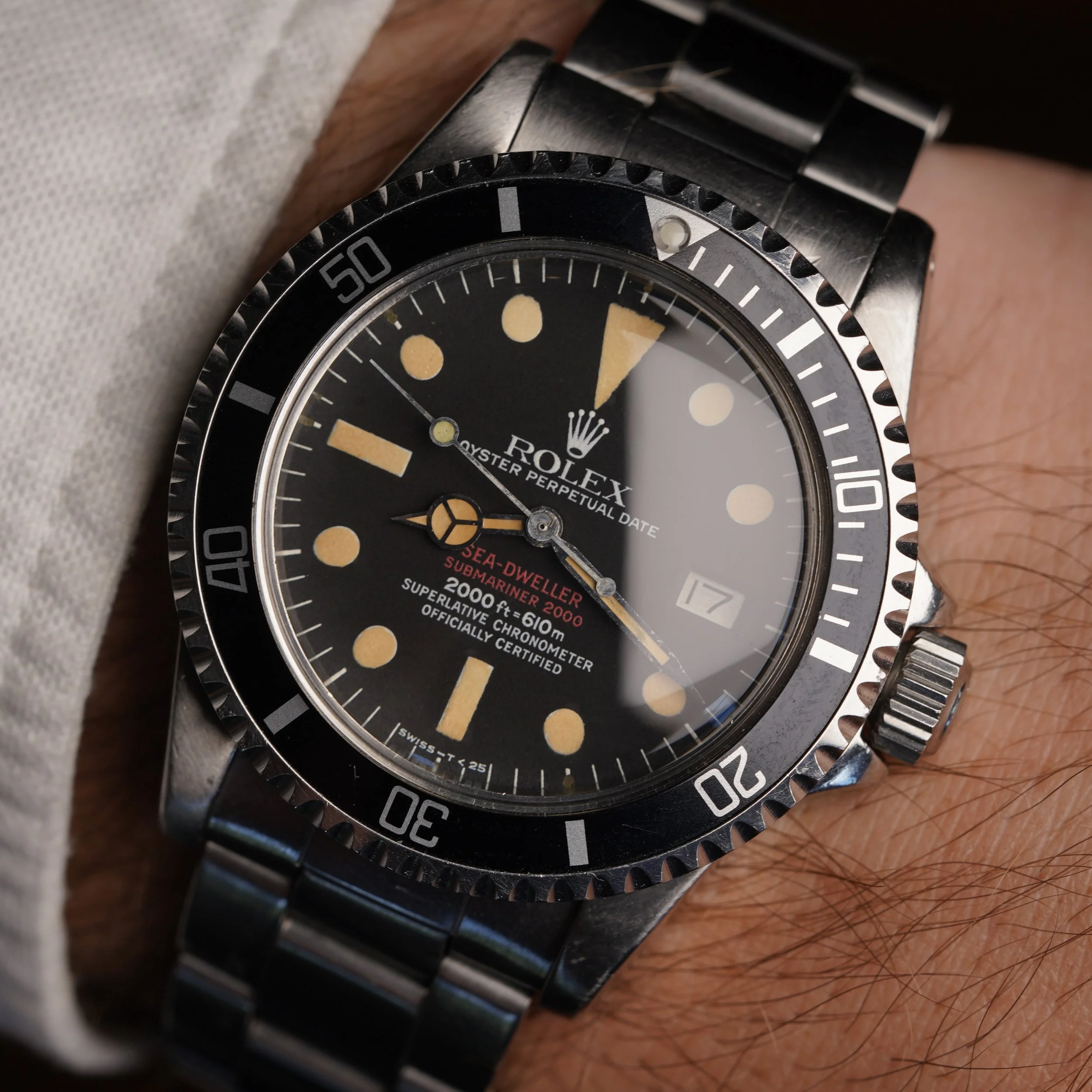 Rolex Mk IV Double Red Sea-Dweller Reference 1665 w/ Box — Wind