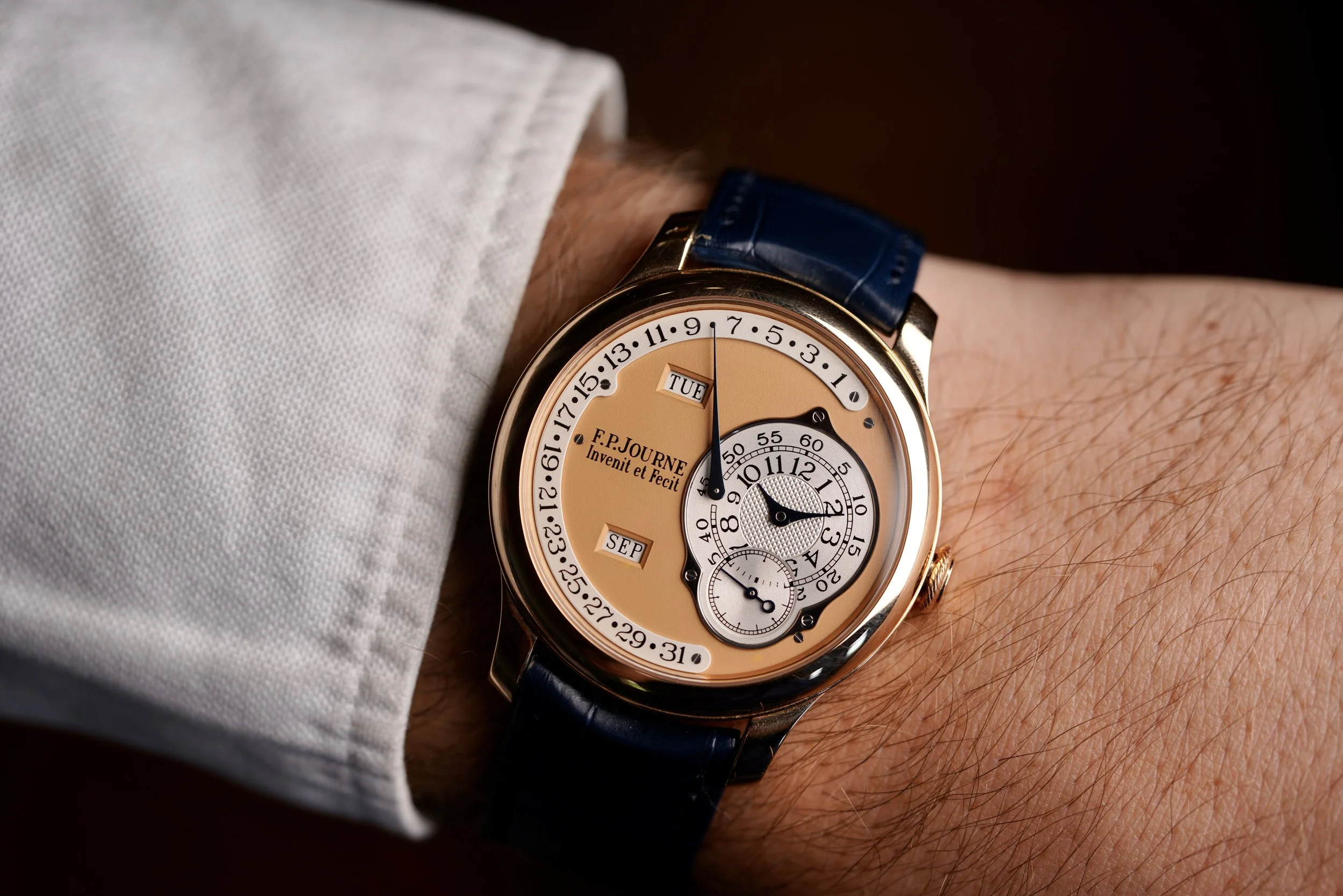 F.P.Journe Octa Calendrier Salmon Dial in Rose Gold Full Set