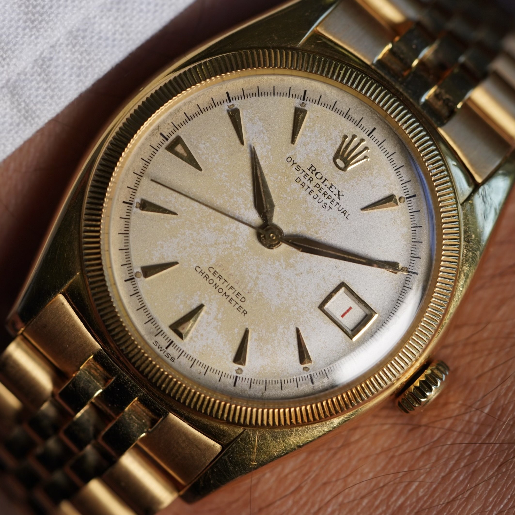Rolex datejust shop vintage gold