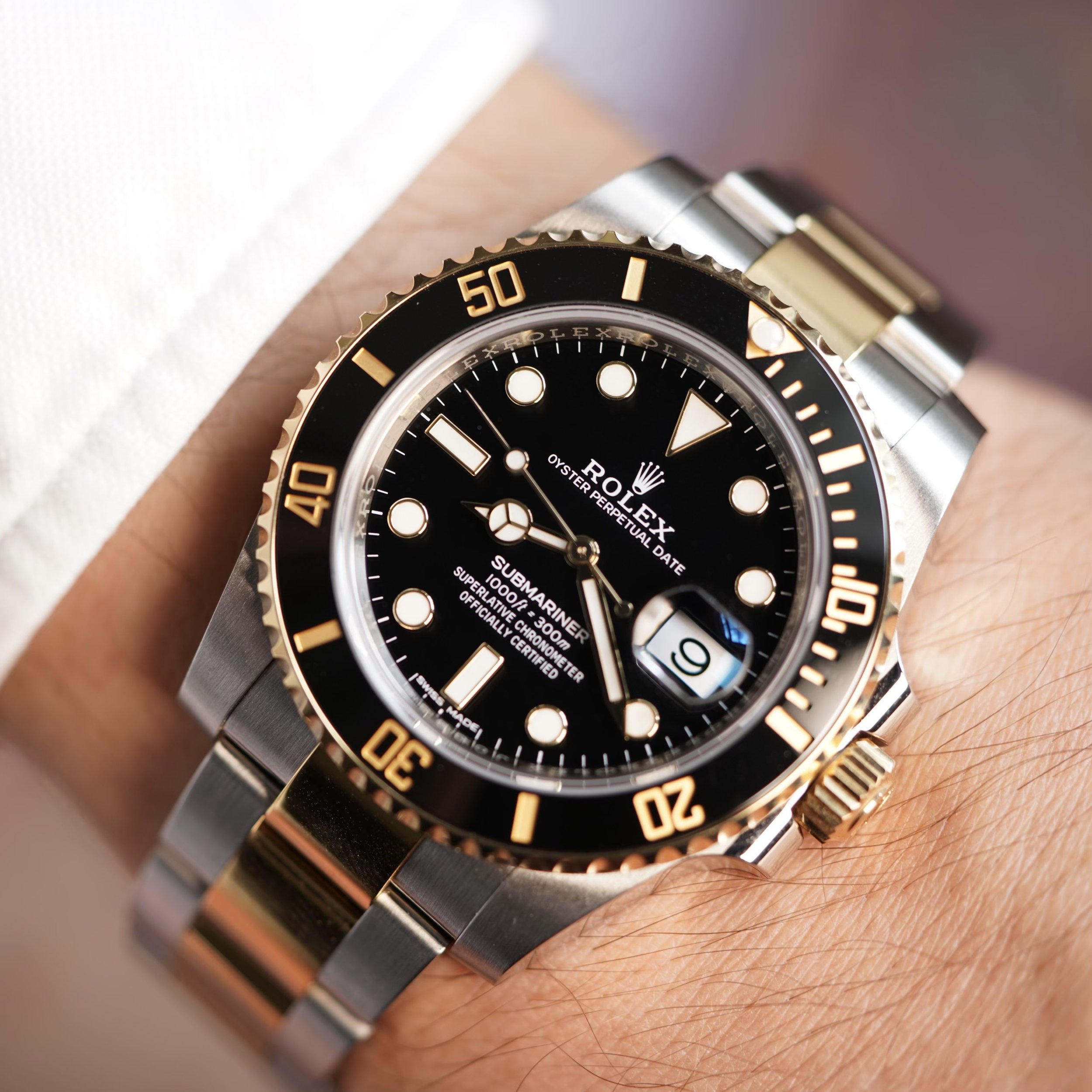 Rolex Submariner Reference 116613LN Brand New Unworn Full Set Wind 