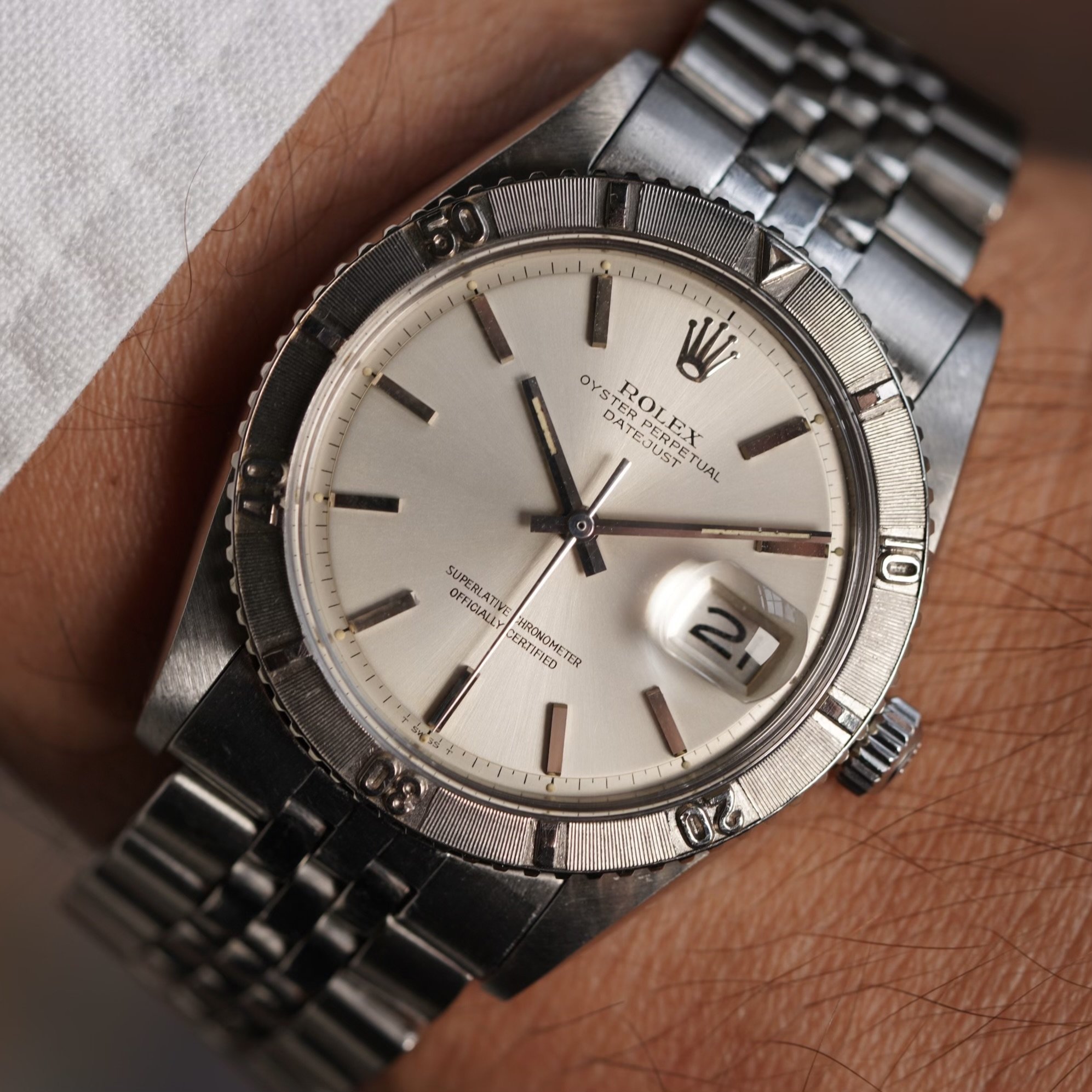 Rolex Thunderbird Datejust Reference 1625 Wind Vintage