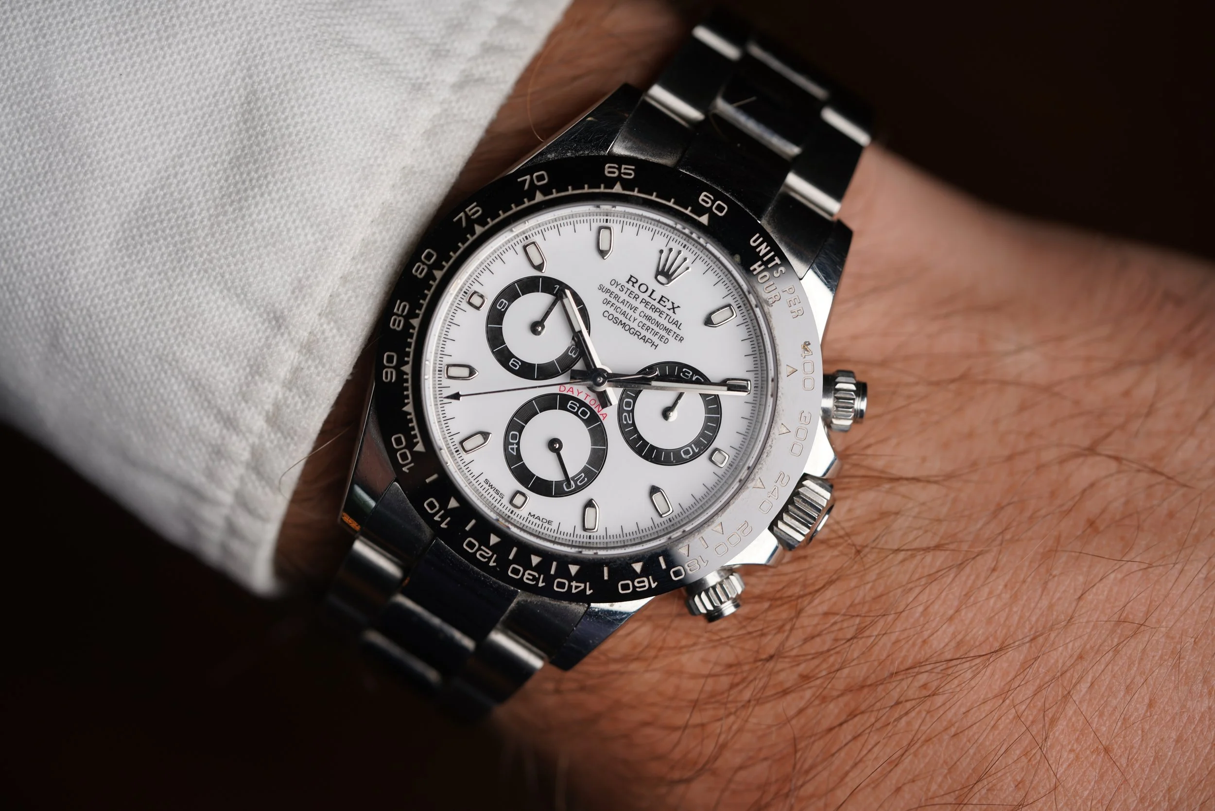 ぽんたページ Rolex Panda Dial Daytona Ref 116500LN Full Set Unpolished — Wind