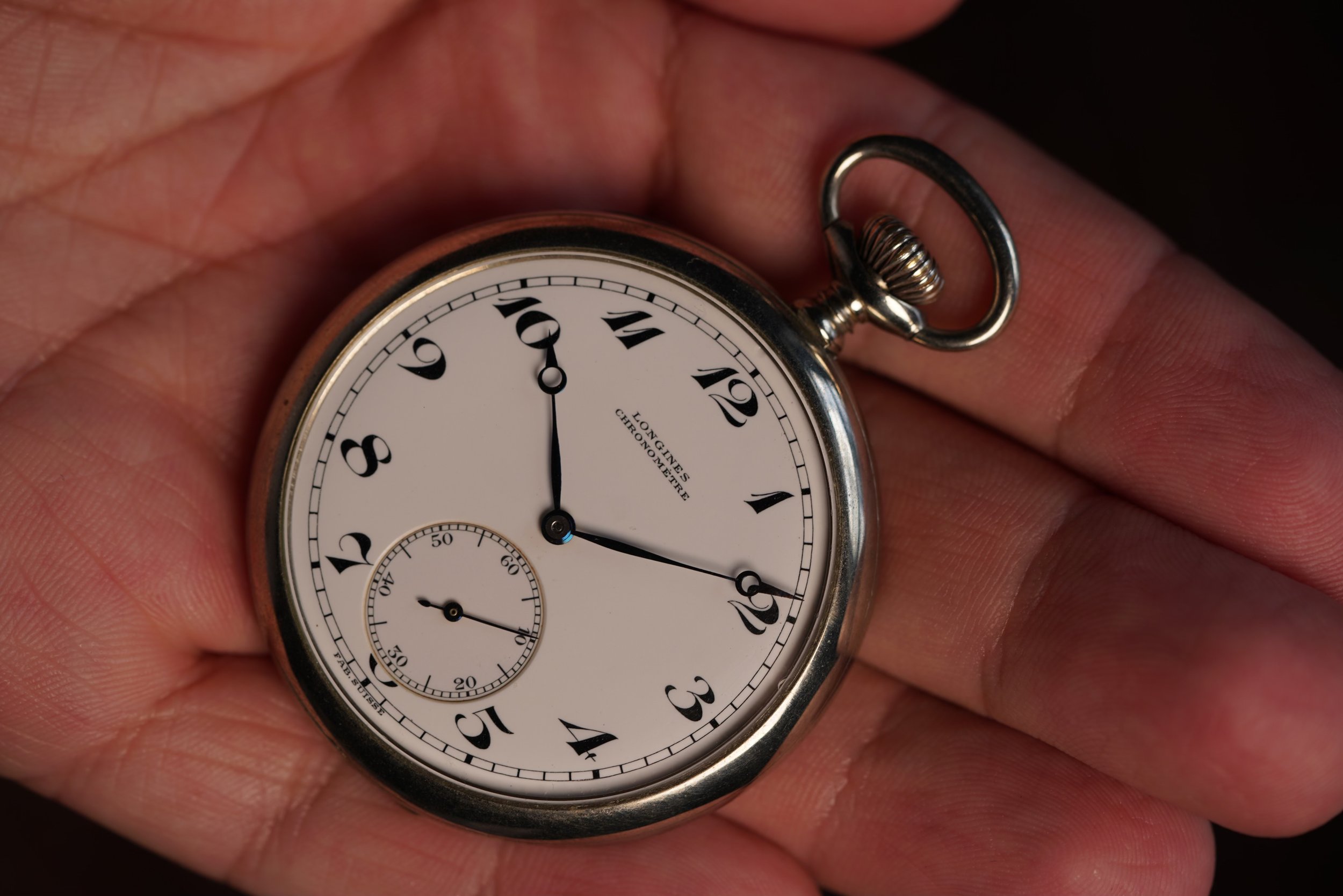 Longines Chronometer Pocket Watch — Wind Vintage