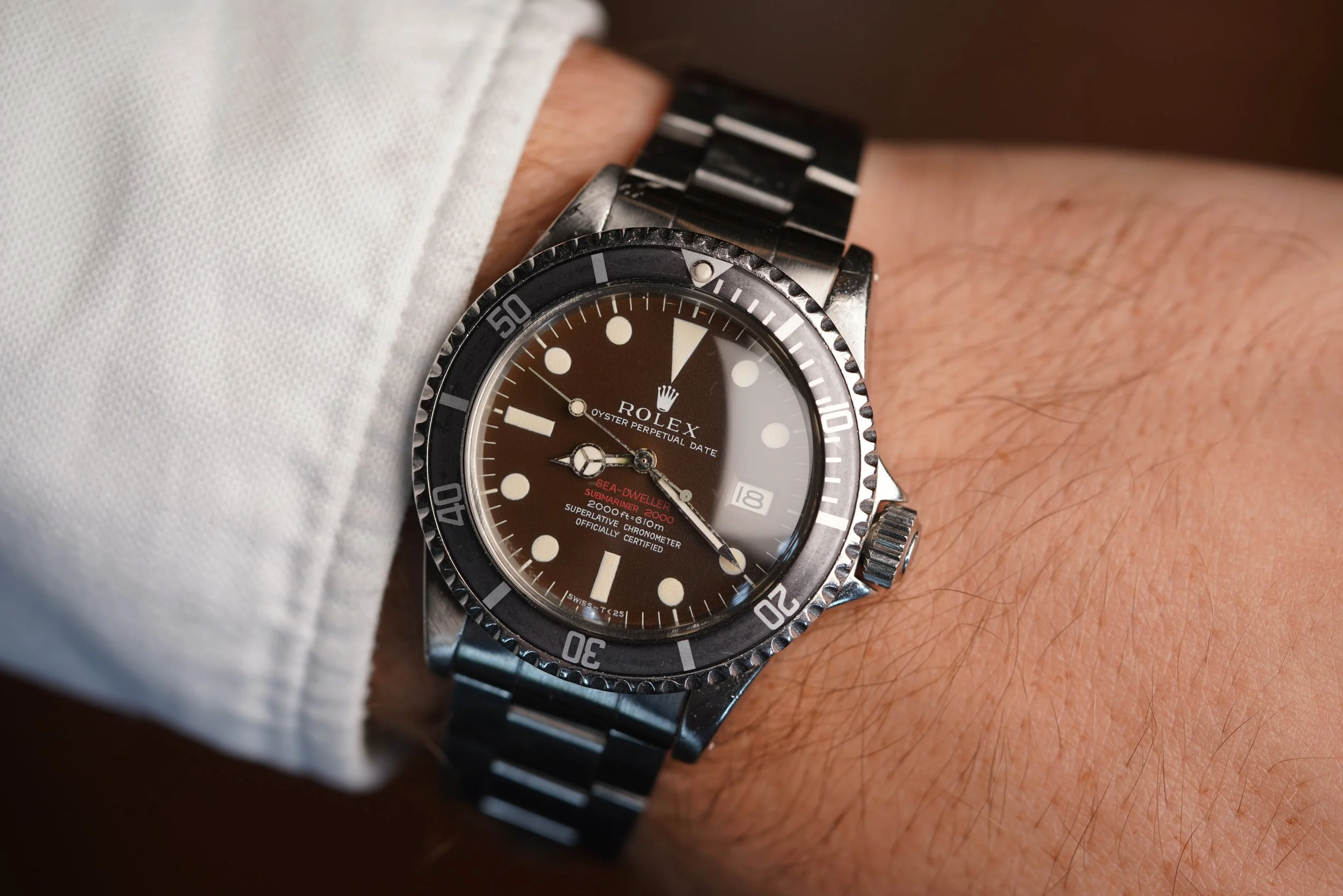 デアリヴリドガルド Rolex Tropical Double Red Sea-Dweller Reference 1665 Thin Case
