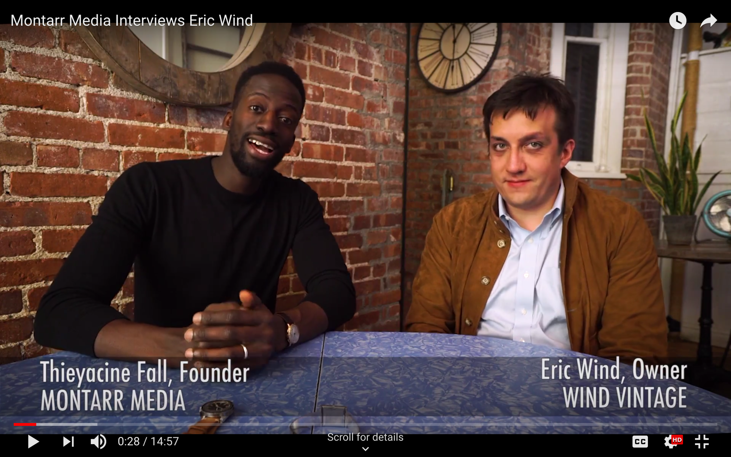 Montarr Media: Eric Wind Discussing Vintage Watches