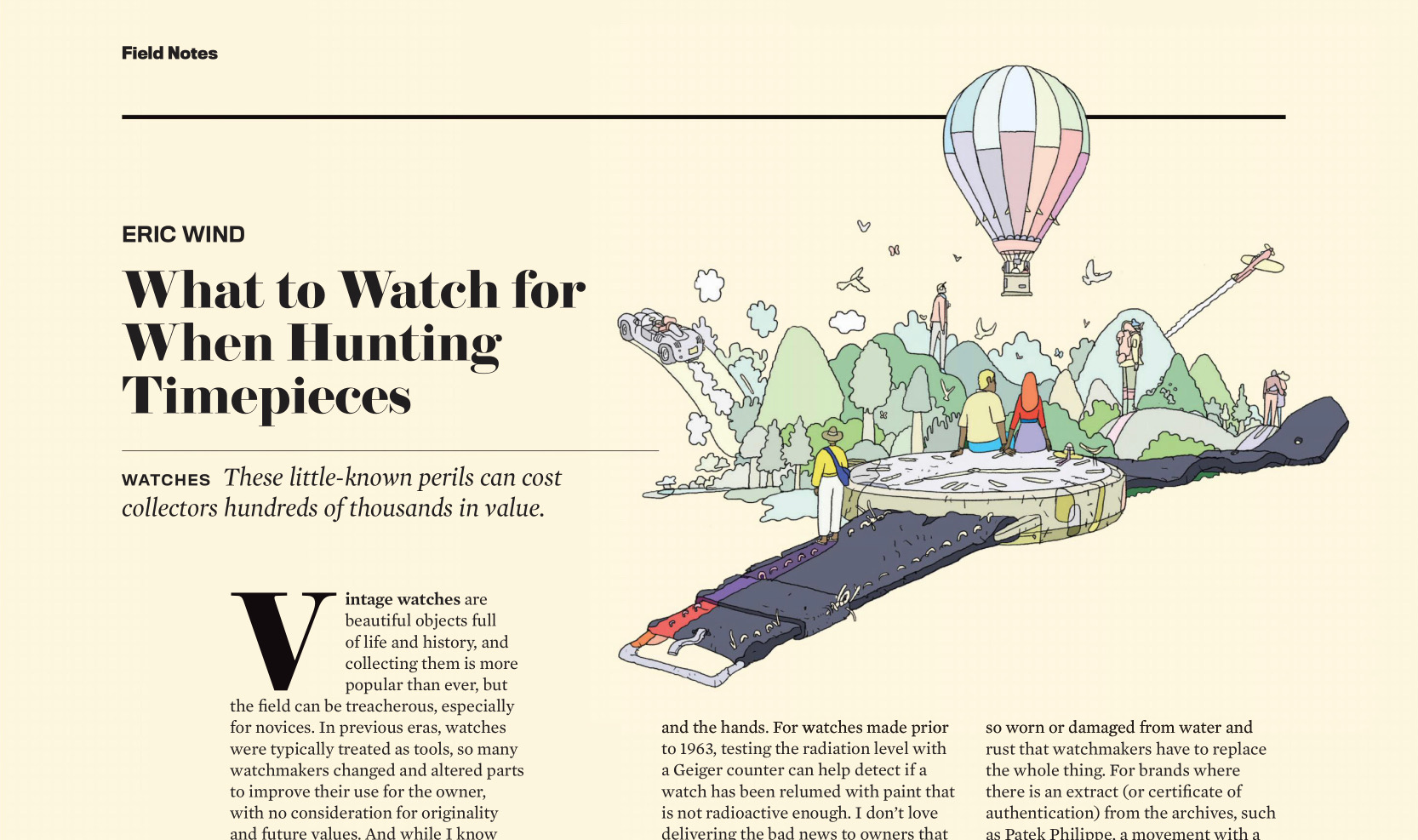 Robb Report: Eric Wind on What to Know Before Starting a Vintage Watch Collection