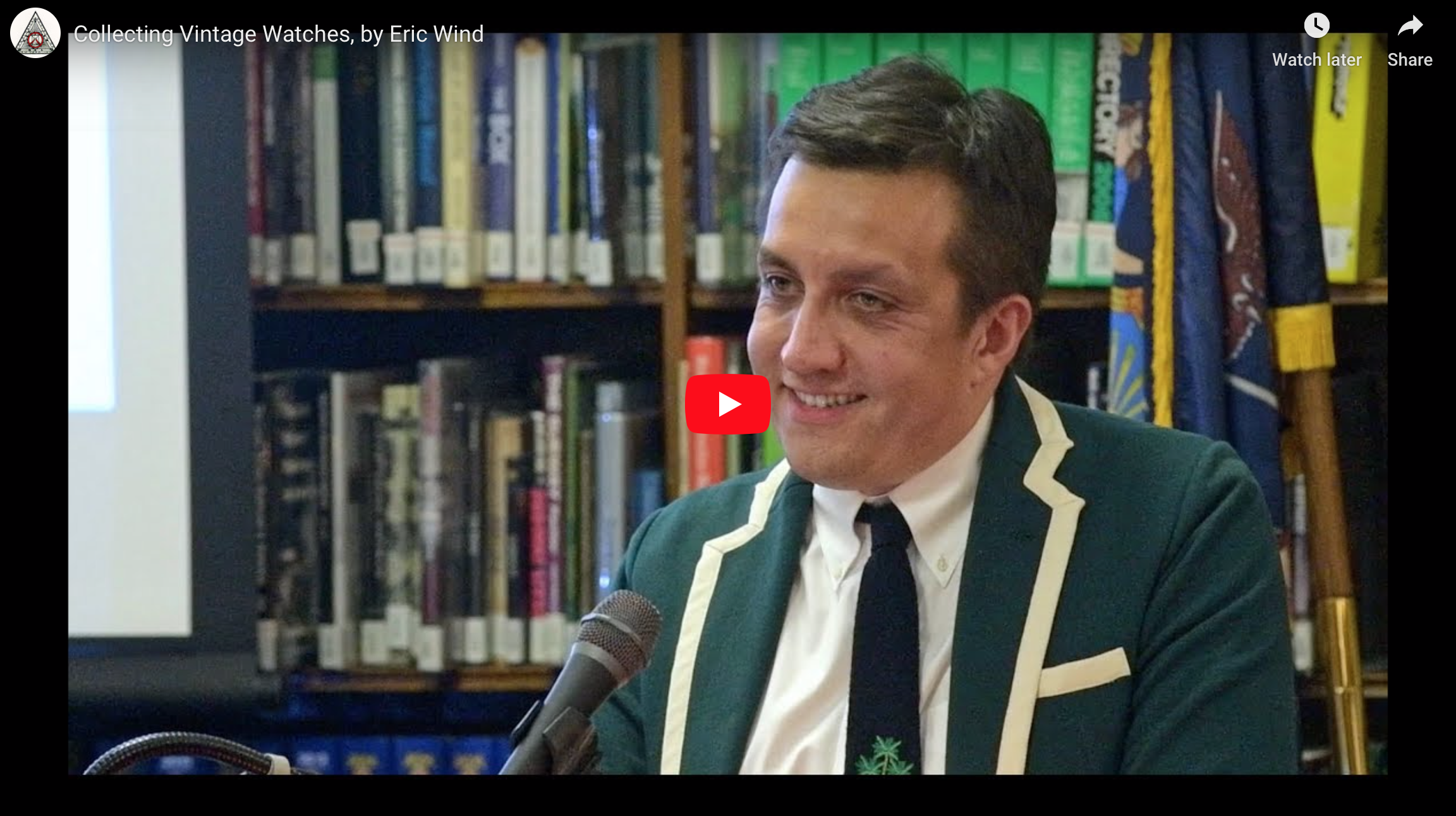 Eric Wind’s lecture at the Horological Society of New York