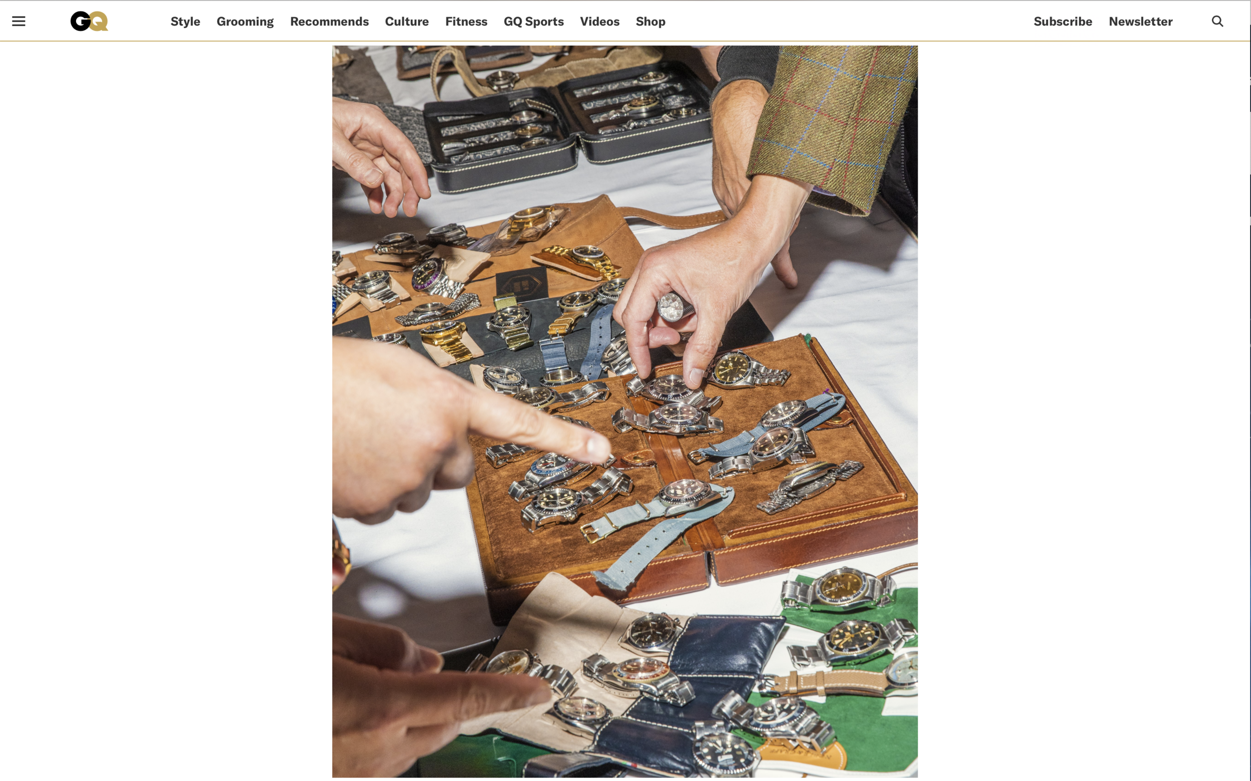 GQ: Eric Wind on Important Vintage Rolex Gathering