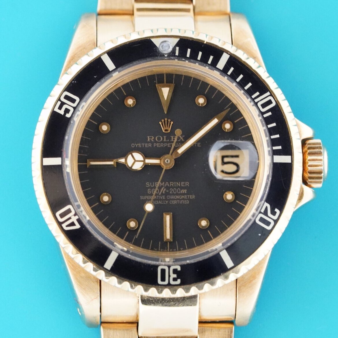 rolex submariner 1680 gold