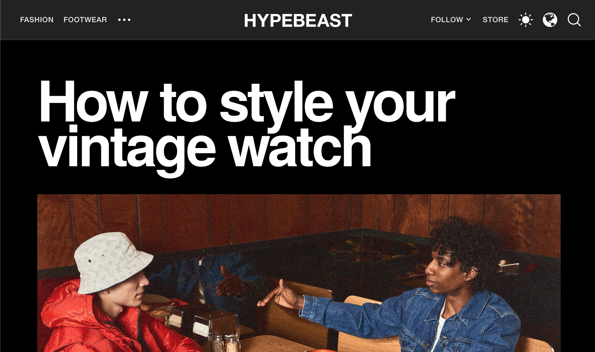 Hypebeast: Wind Vintage Watches Featured in How To Style Your Watch