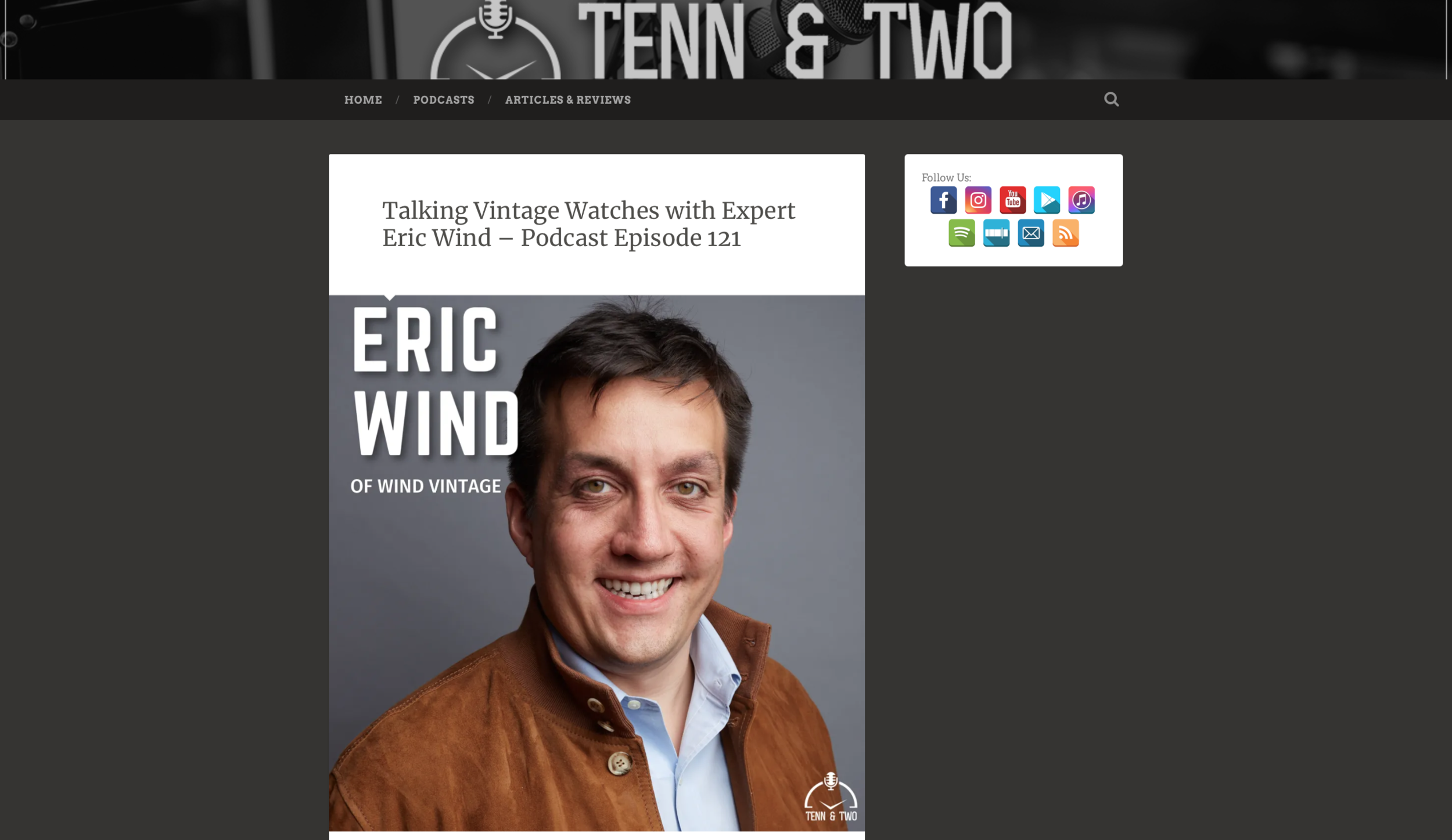 Tenn &amp; Two: Eric Wind featured on Podcast Episode 121