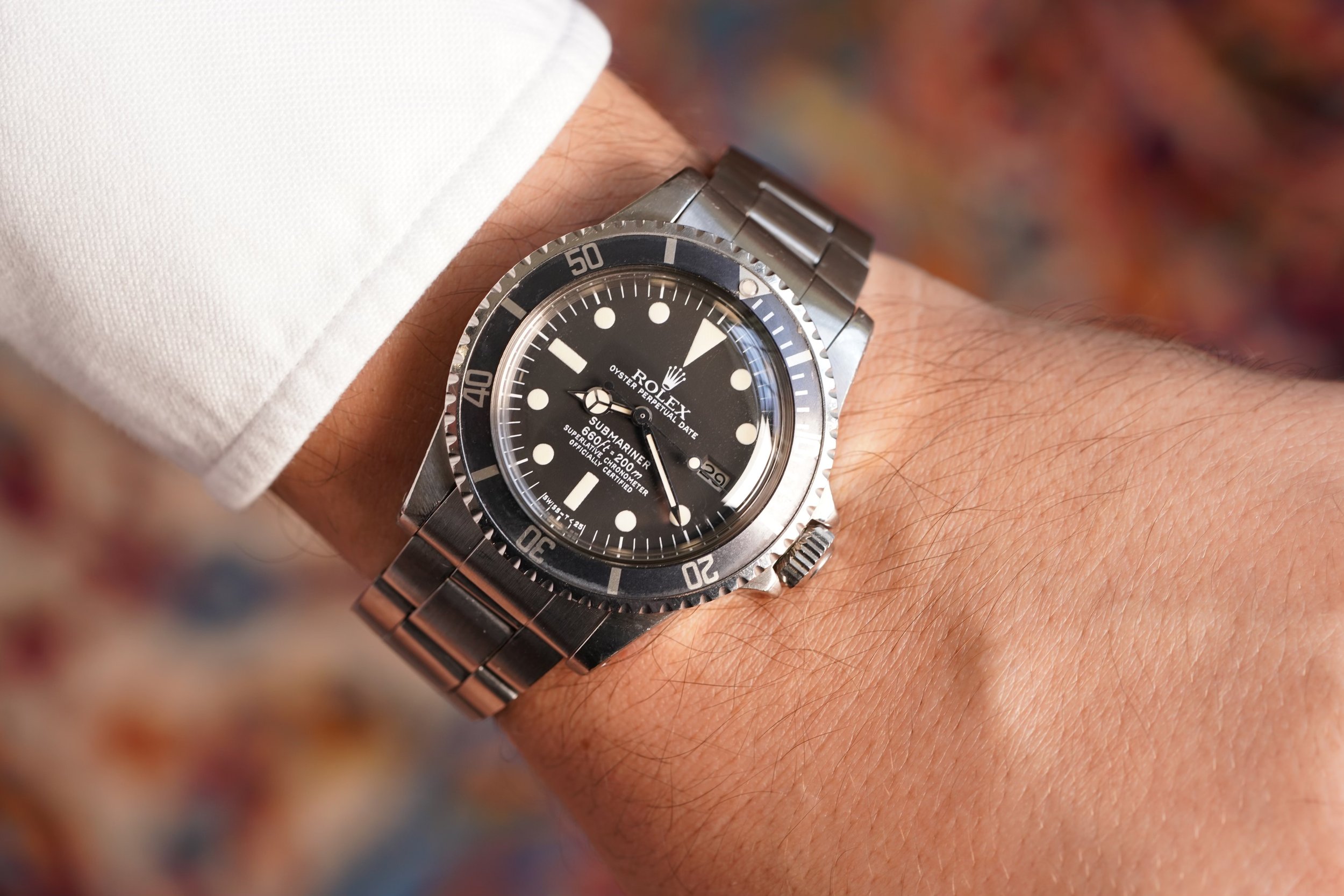 Rolex White Submariner Reference 1680 — Wind Vintage