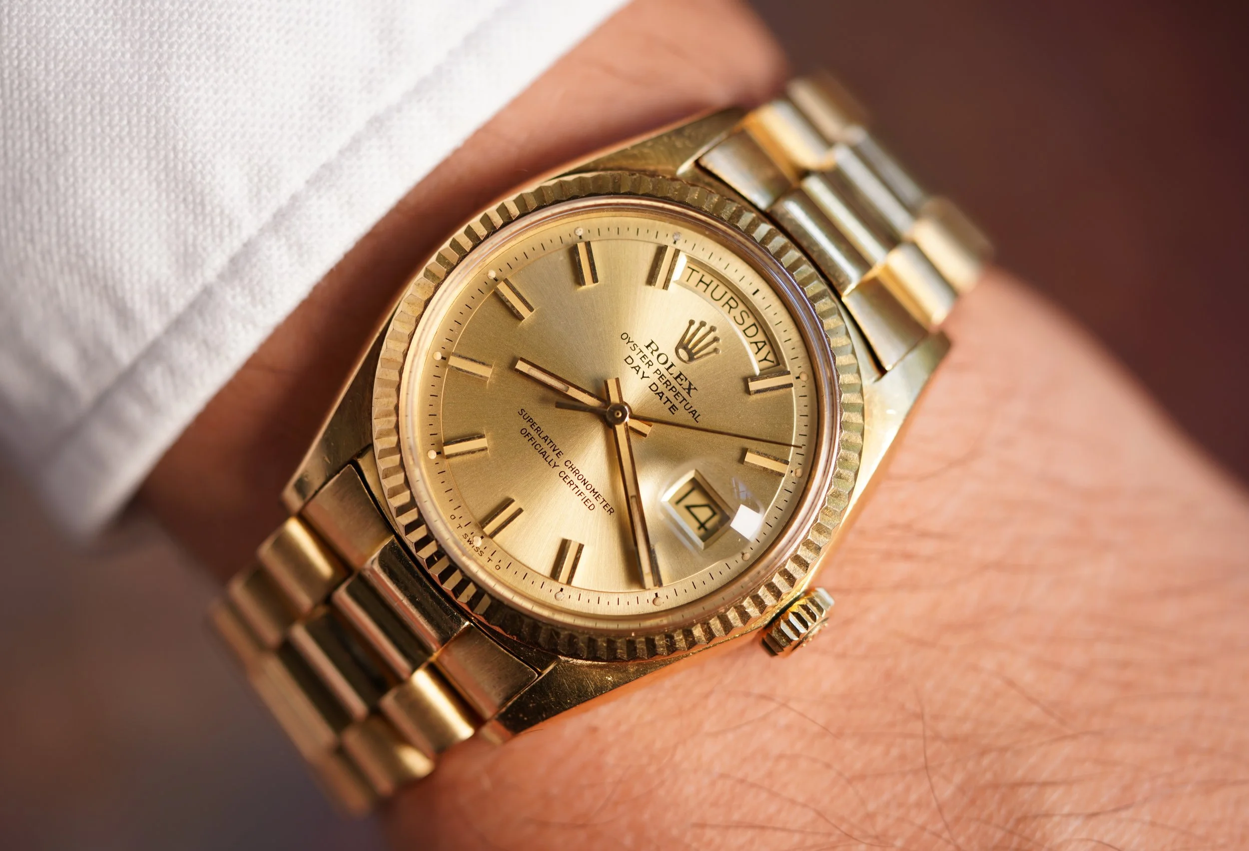 Rolex Wide Boy Day Date 1803 Wind Vintage
