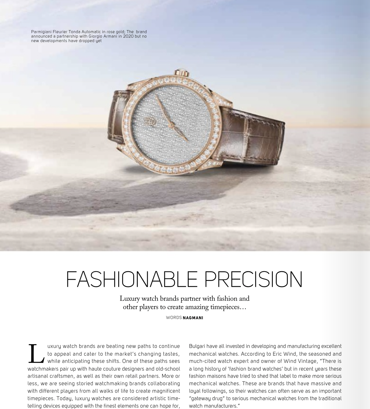 LUXUO: Eric Wind on The Collaboration Between Watch Brands and Fashion