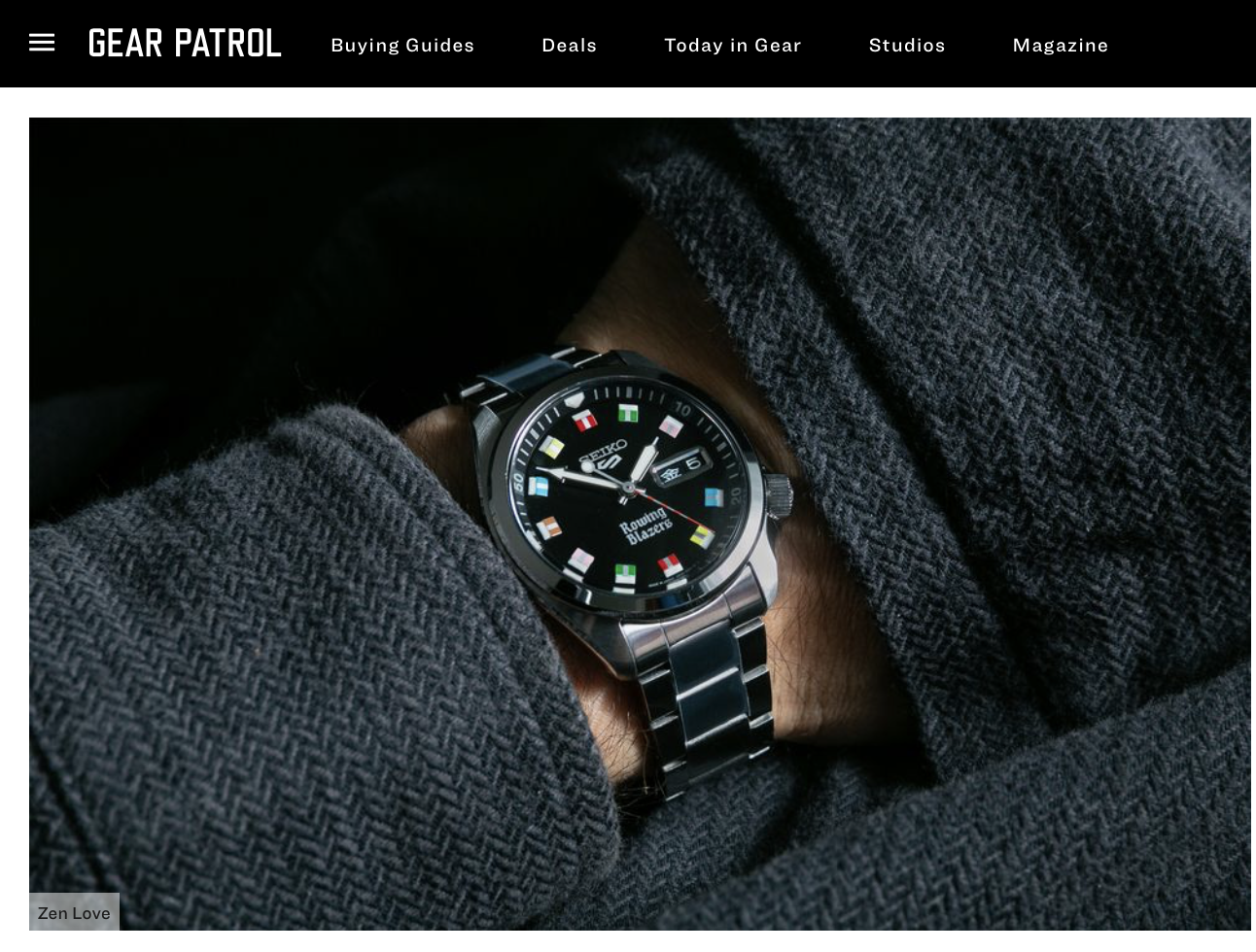 Gear Patrol: Eric Wind Highlighted As Co-Designer of Rowing Blazers X Seiko Release