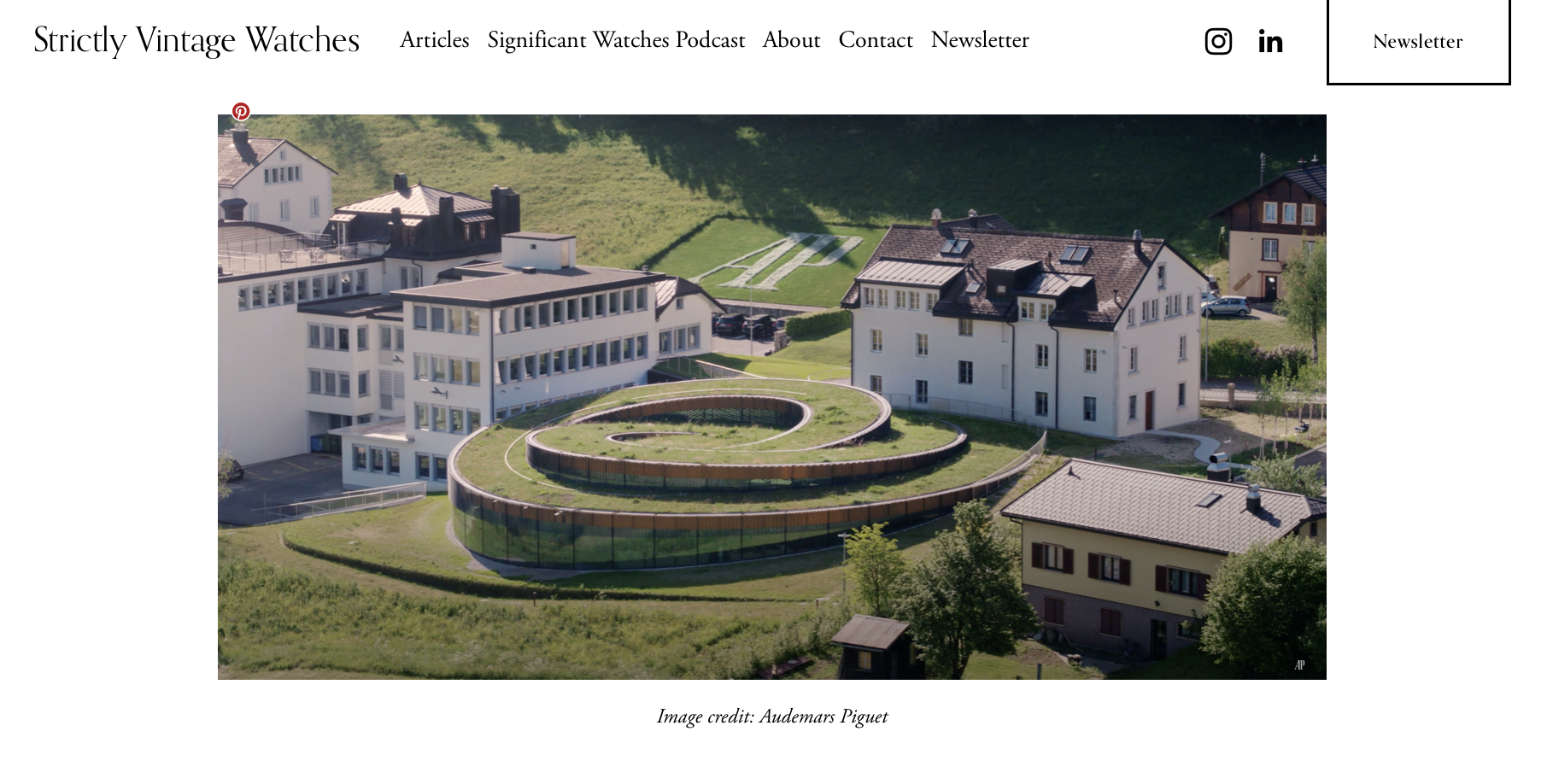 Strictly Vintage Watches: Eric Wind Quoted On The Audemars Piguet Reference 5516