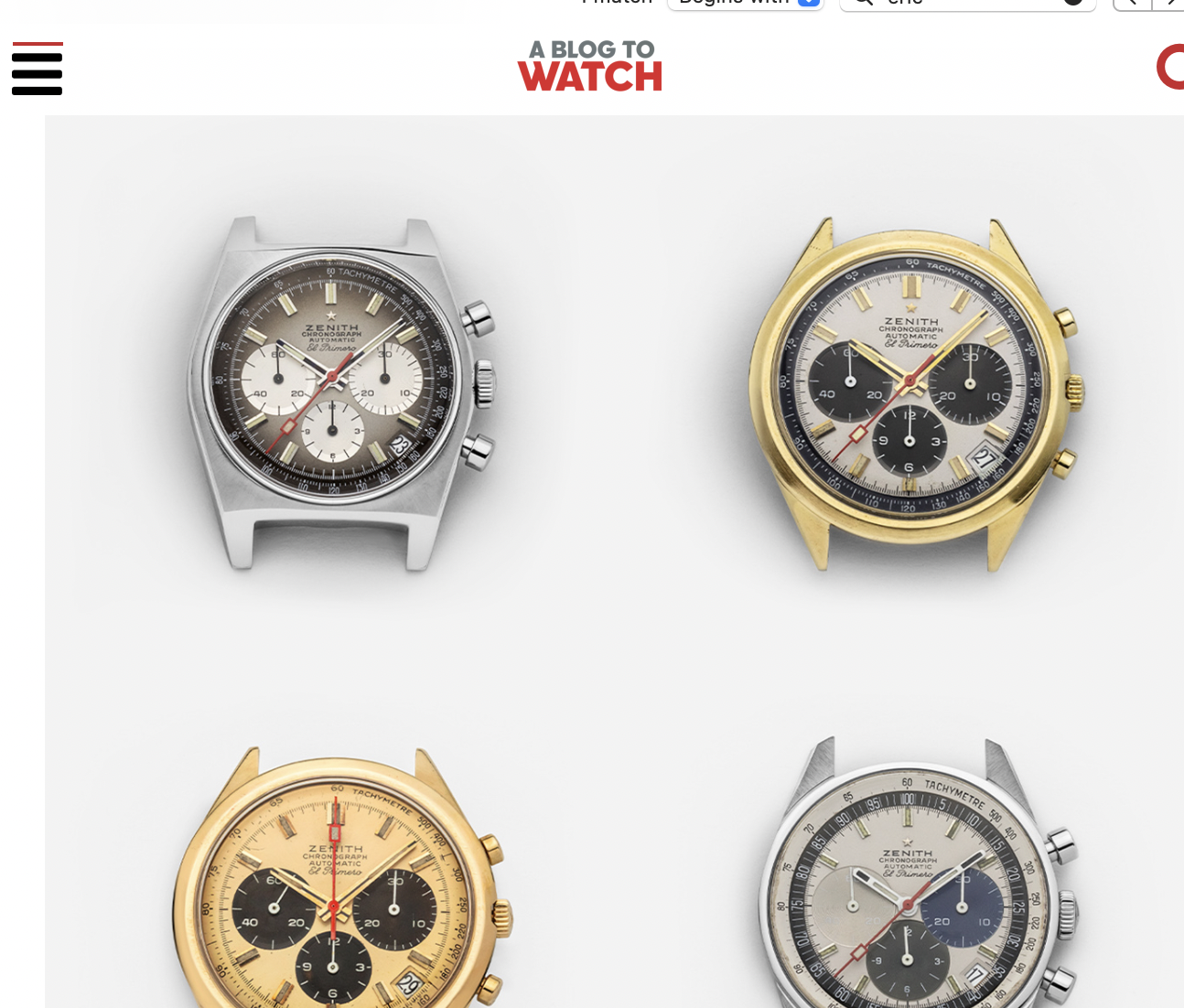 aBlogtoWatch: Eric Wind Quoted on Manufacturers Servicing Vintage Timepieces