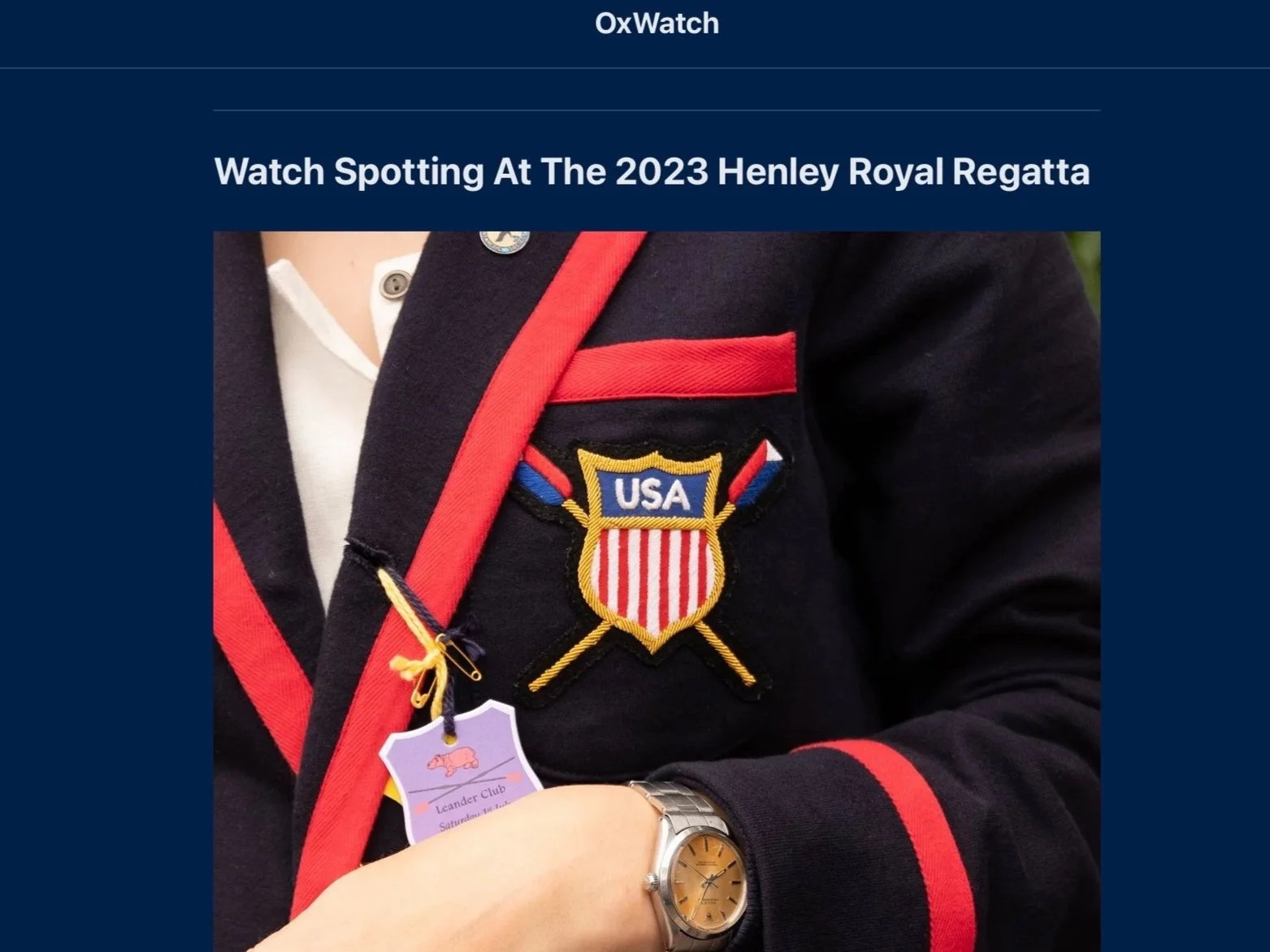 OxWatch: Owen Lawton Mentions Wind Vintage