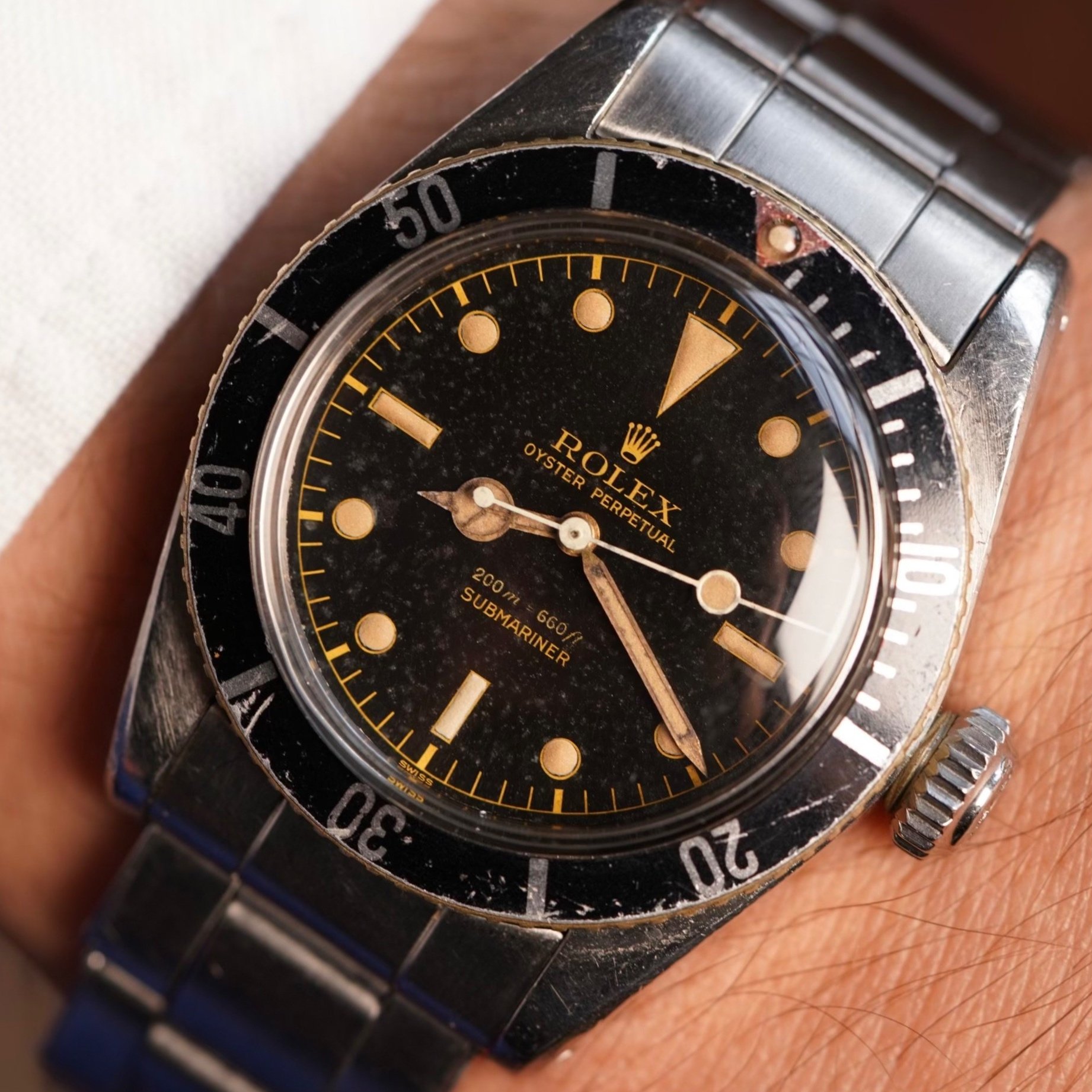 Rolex Big Crown Submariner Reference 5510 Unpolished