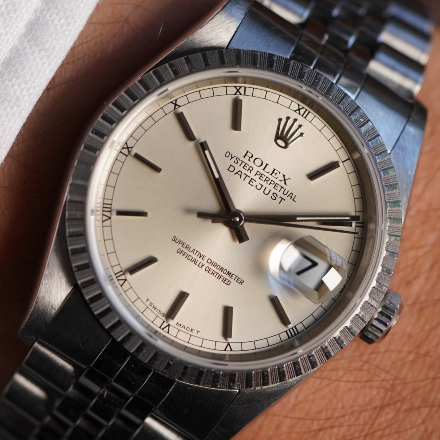 Rolex Datejust Reference 16220 Unpolished