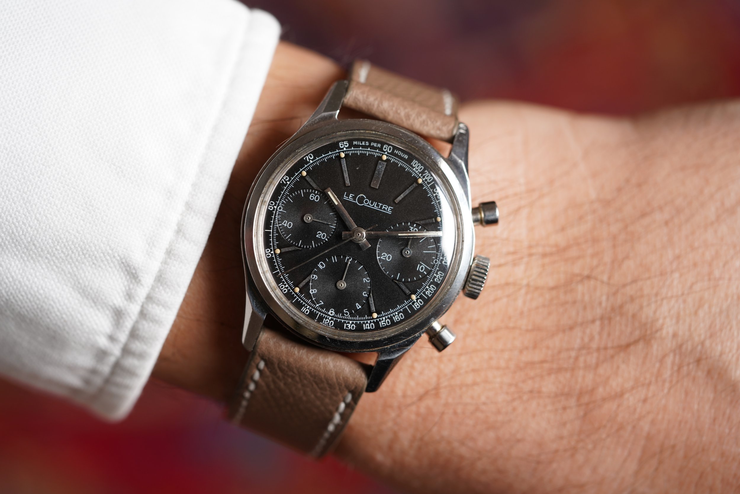LeCoultre Chronograph Reference E 2644 Unpolished — Wind Vintage