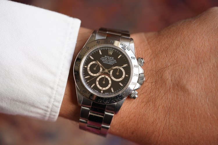 Rolex Zenith Light Patrizzi Dial Daytona Reference 16520 w/ Papers