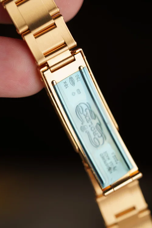 19mm Rolex 18k 7205 Yellow Gold Rivet Bracelet 7.5 inches — Wind
