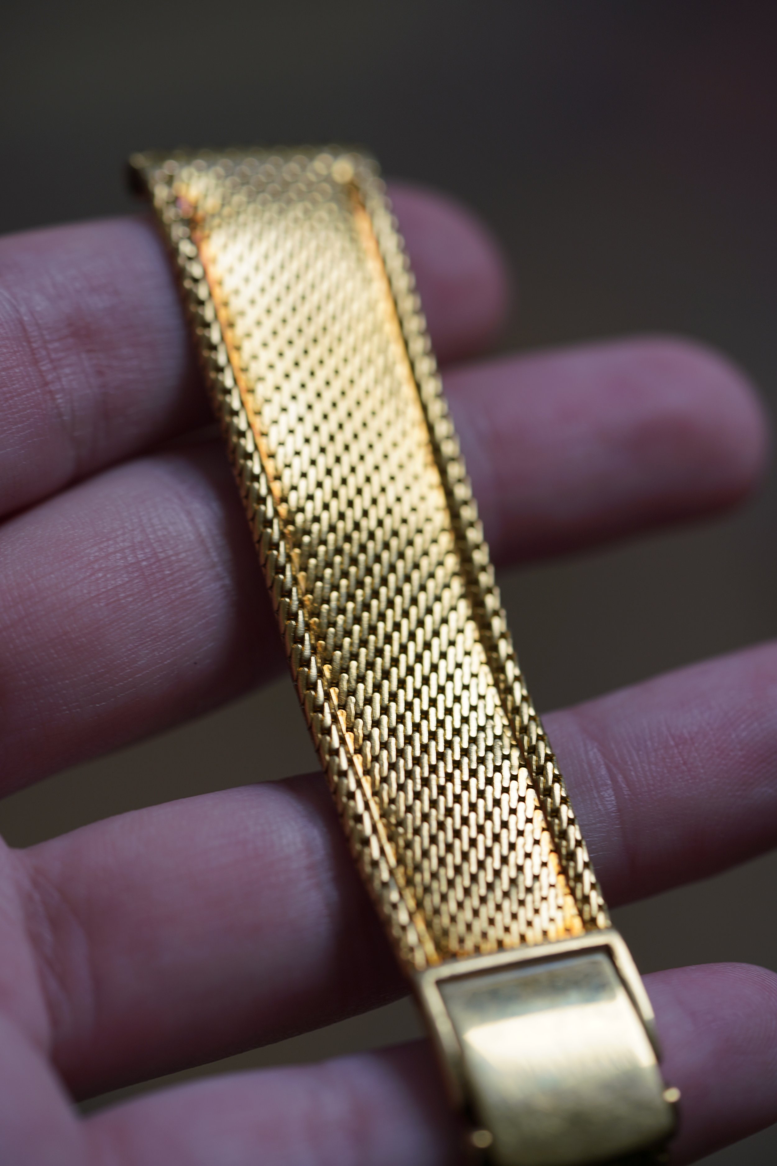 Buy Personalized 18K Gold Mesh Bracelet With Adjustable Clasp Closure.  Milanese Watch Strap. 100% Handmade. Online in India - Etsy