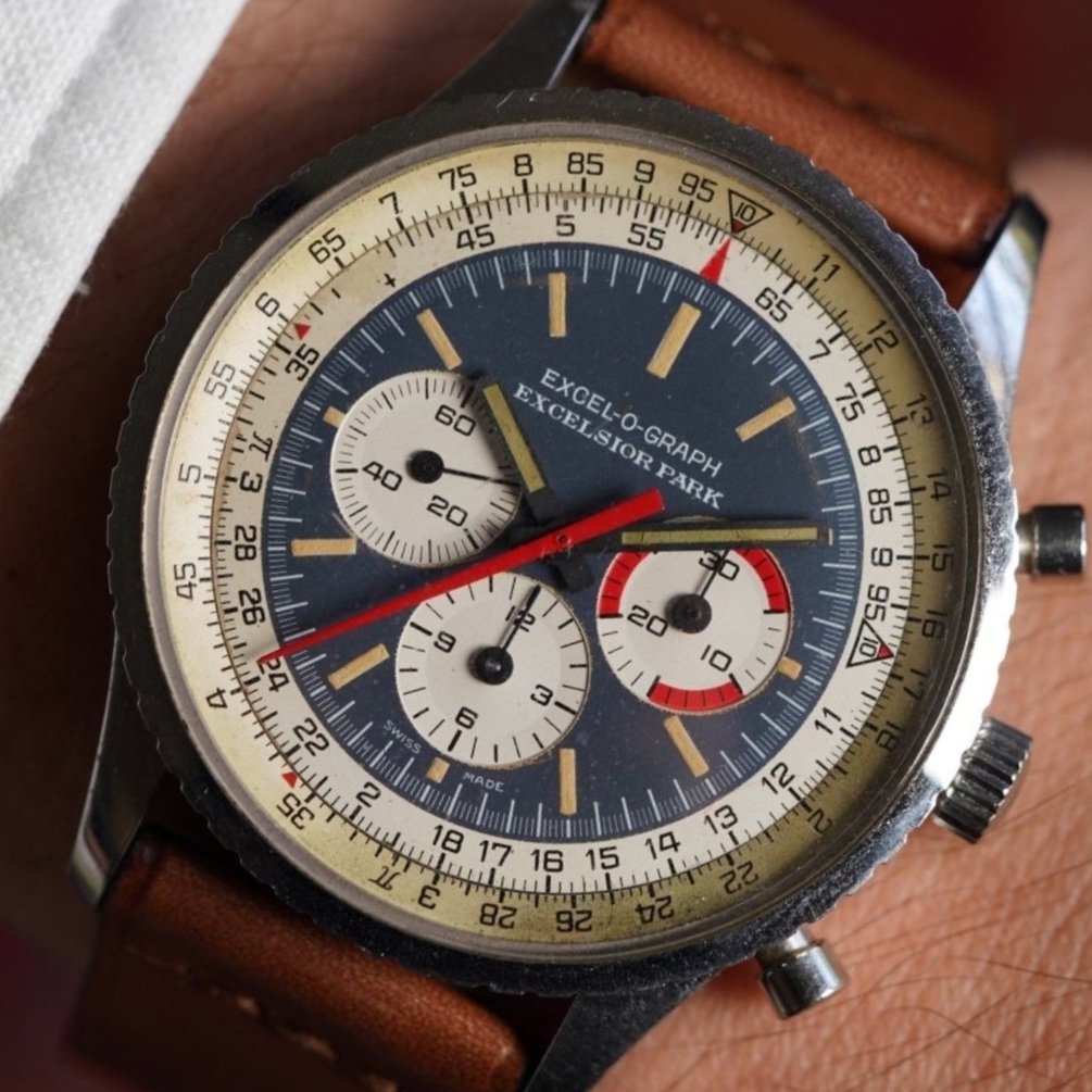 Excelsior Park Excel-O-Graph Chronograph Unpolished