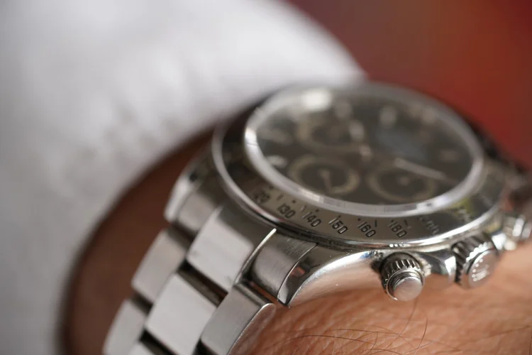 Rolex Black Dial Daytona Reference 116520 Full Set — Wind Vintage