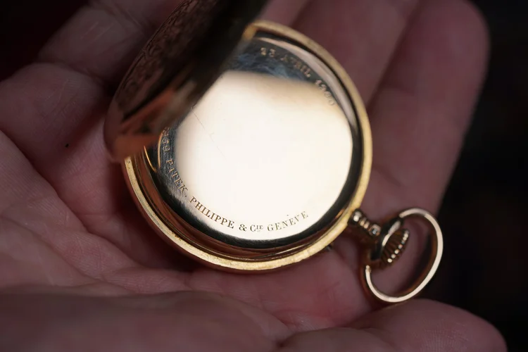Patek Philippe Pocket Watch in 18K Gold w/ Box — Wind Vintage