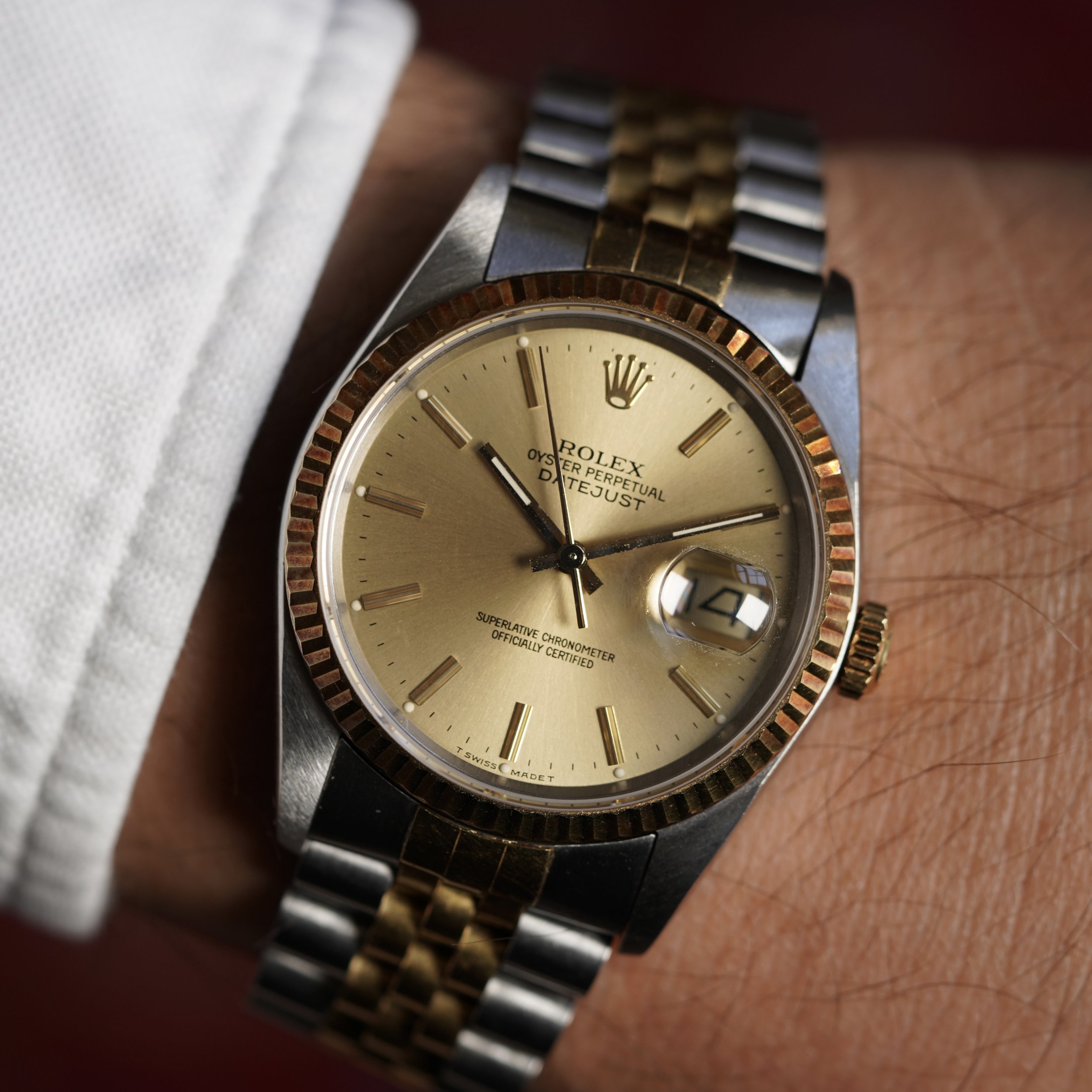 Rolex Two-Tone Datejust Reference 16233 Unpolished