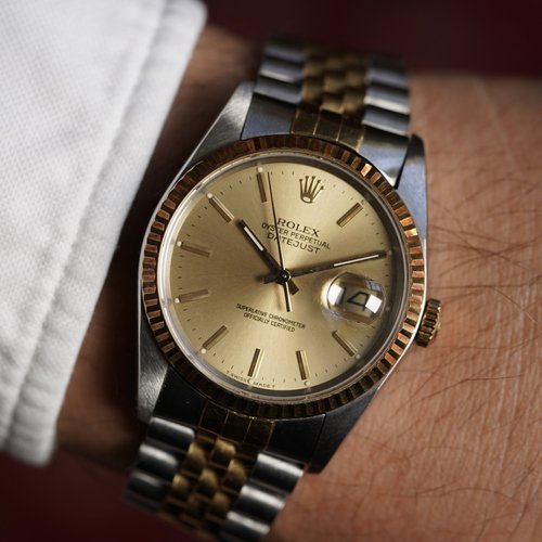 Rolex Two-Tone Datejust Reference 16233 Unpolished — Wind Vintage
