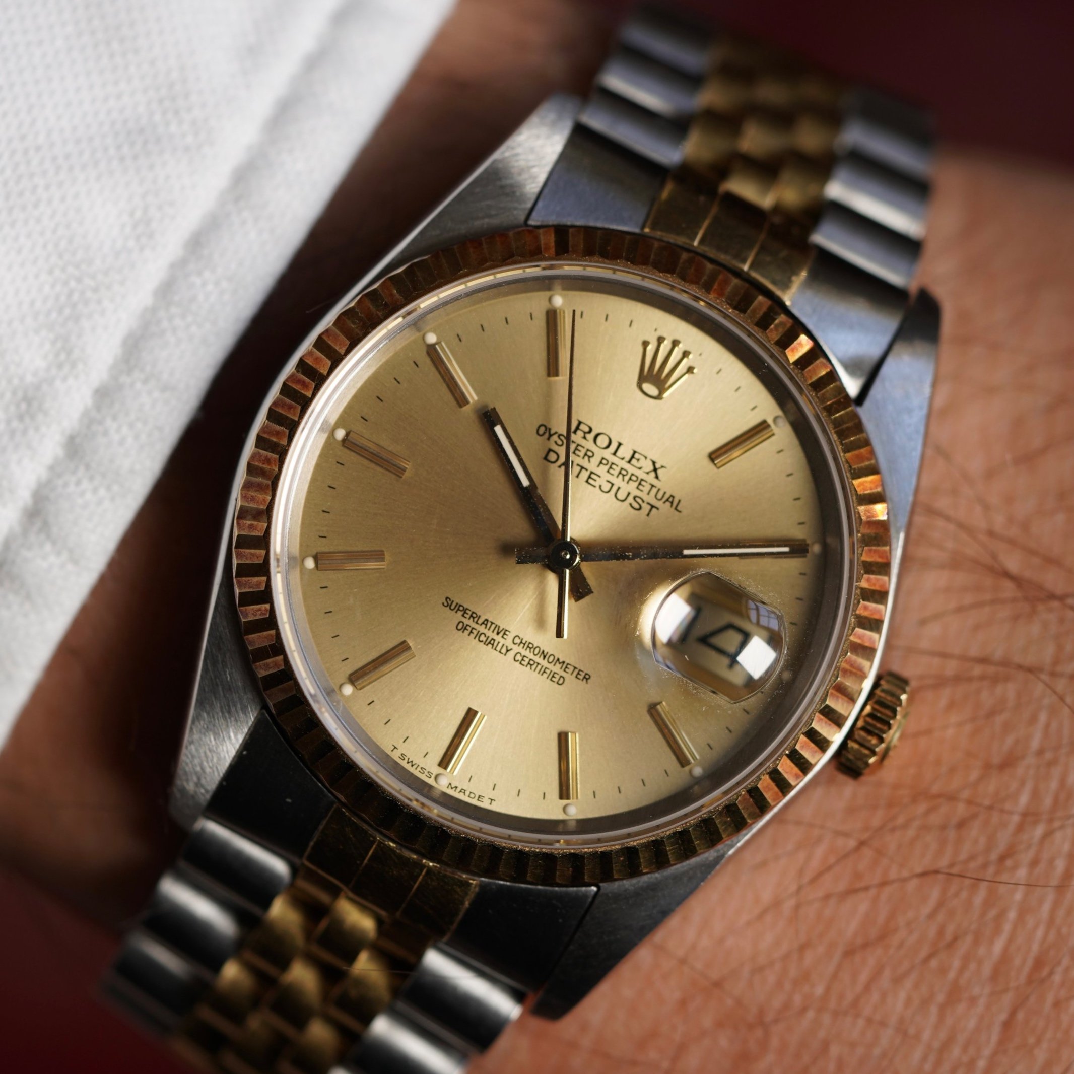 Rolex Two-Tone Datejust Reference 16233 Unpolished