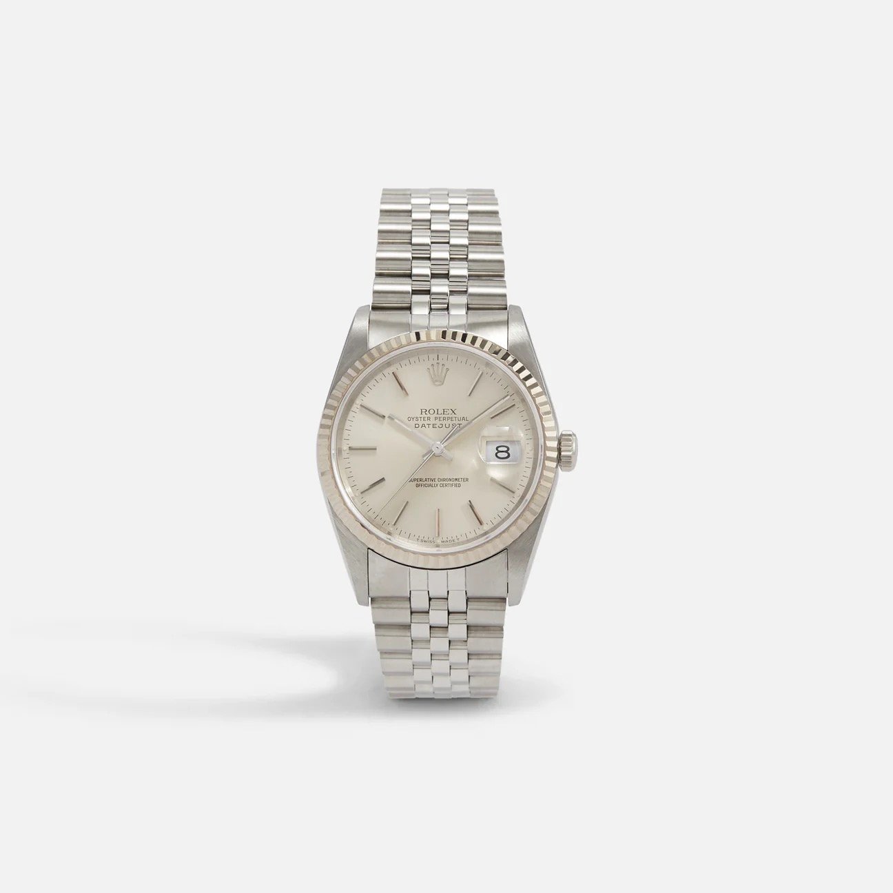 Rolex Silver Dial Datejust Reference 16234 Unpolished