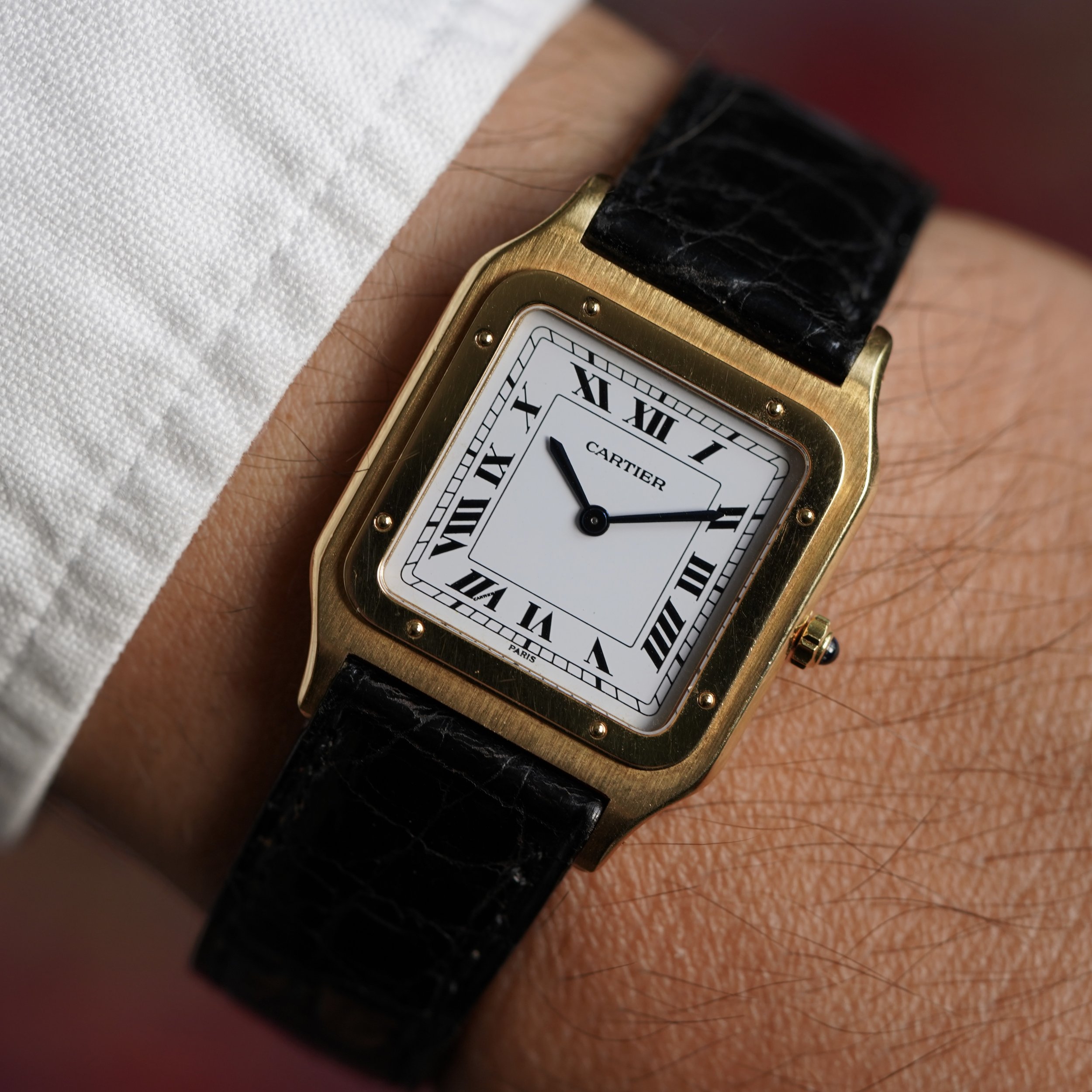 Cartier Santos in 18K Yellow Gold w/ Box and Papers
