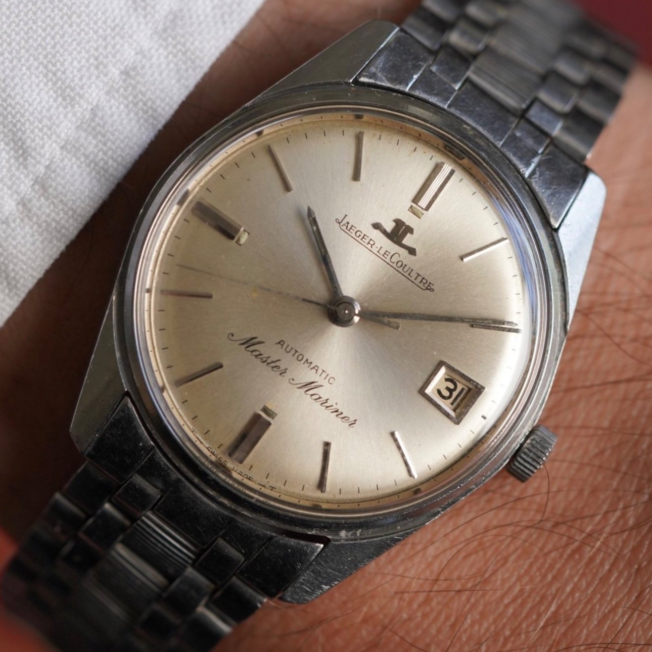  Jaeger-LeCoultre Master Mariner Reference E 557 w/ Gay Freres Bracelet w/ Extract Unpolished