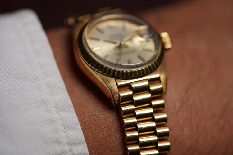 Rolex Ladies Datejust Reference 6905 in 18K Yellow Gold Unpolished