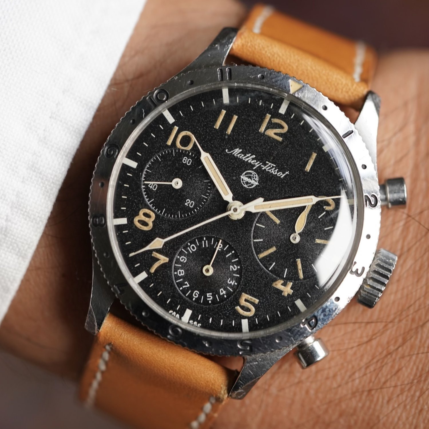 Mathey-Tissot Type XX Big-Eye Chronograph Unpolished Full Set